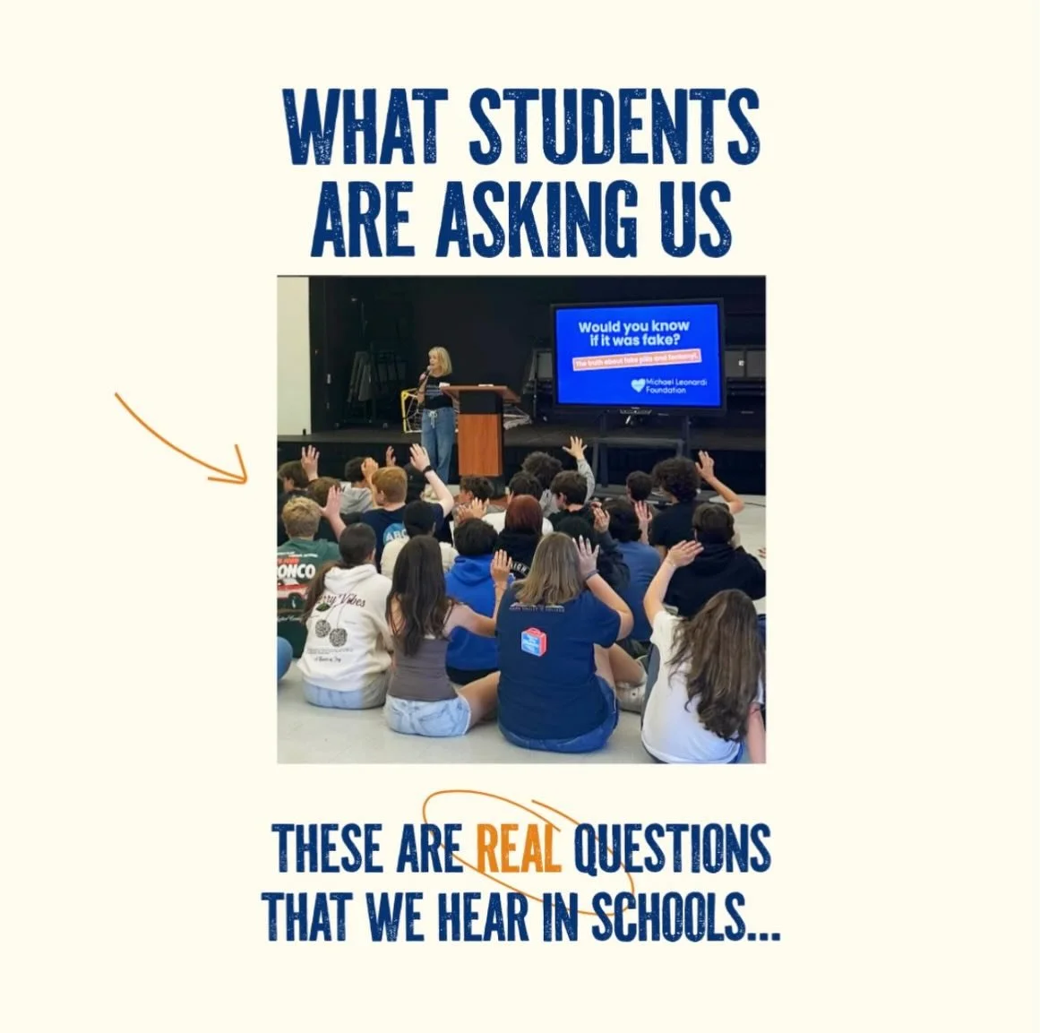 Our safety presentations create space for meaningful conversations with students, and they&rsquo;re asking thoughtful, important questions. These are just a few we hear often:

Why are drug traffickers selling illicit fentanyl that harms people and t