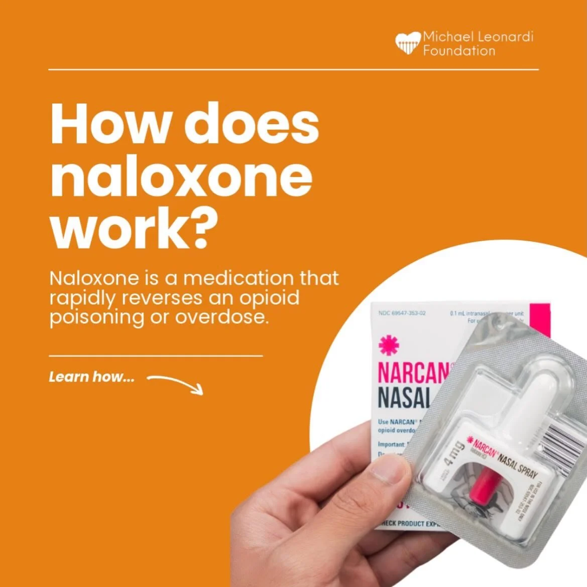 Naloxone is a medication that can rapidly reverse an opioid poisoning or overdose, whether the opioid is fentanyl, heroin, or prescribed like Percocet and OxyContin.  Narcan is a brand name.

It works by attaching to opioid receptors in the brain and