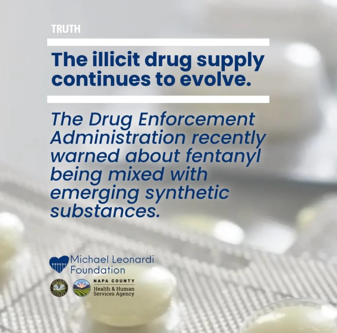 The DEA recently issued a public warning about illicit fentanyl being mixed with emerging synthetic substances, including xylazine, nitazenes, cychlorphine, and medetomidine.

These substances may increase the risk of poisoning and can complicate eme