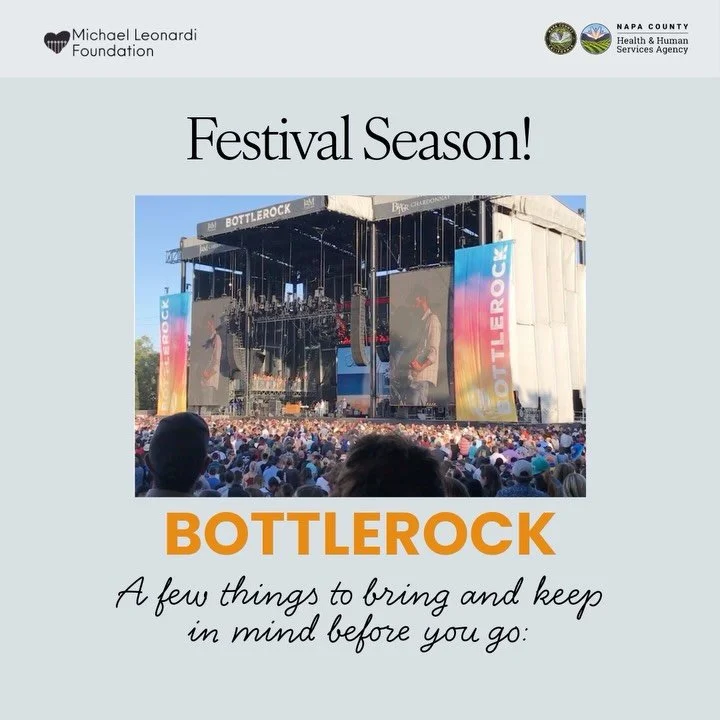Festival season is here. Whether you&rsquo;re attending BottleRock, spending time with friends over Memorial Day weekend, or heading to summer events, preparation matters.

A few things to consider bringing:
✔ Portable charger
✔ Phone
✔ Emergency con