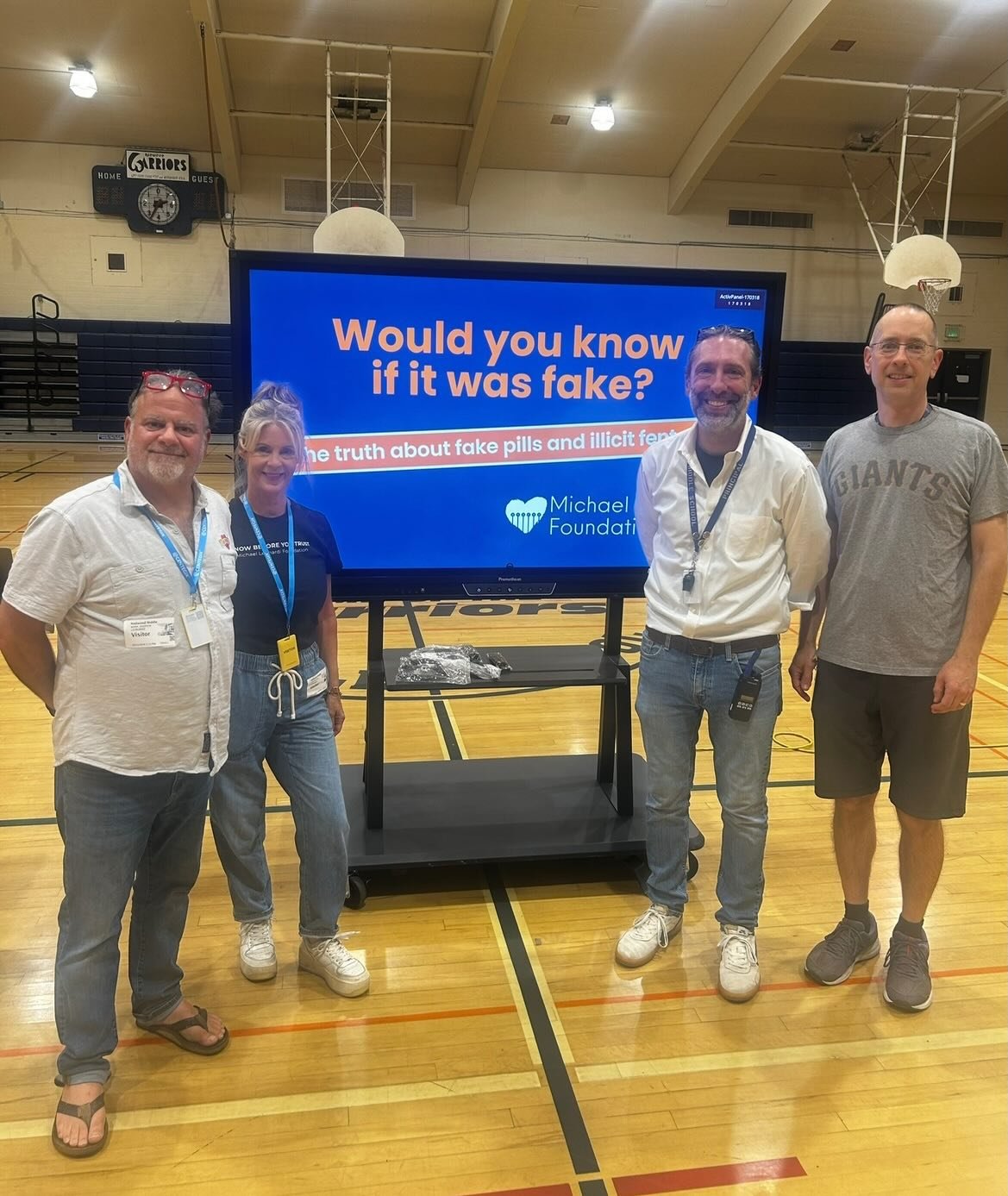 Thank you to @redwoodmsnvusd for having us speak with your 8th grade students recently. We are grateful for the opportunity to share information about illicit fentanyl, counterfeit pills, and ways young people can stay safe in today&rsquo;s evolving 