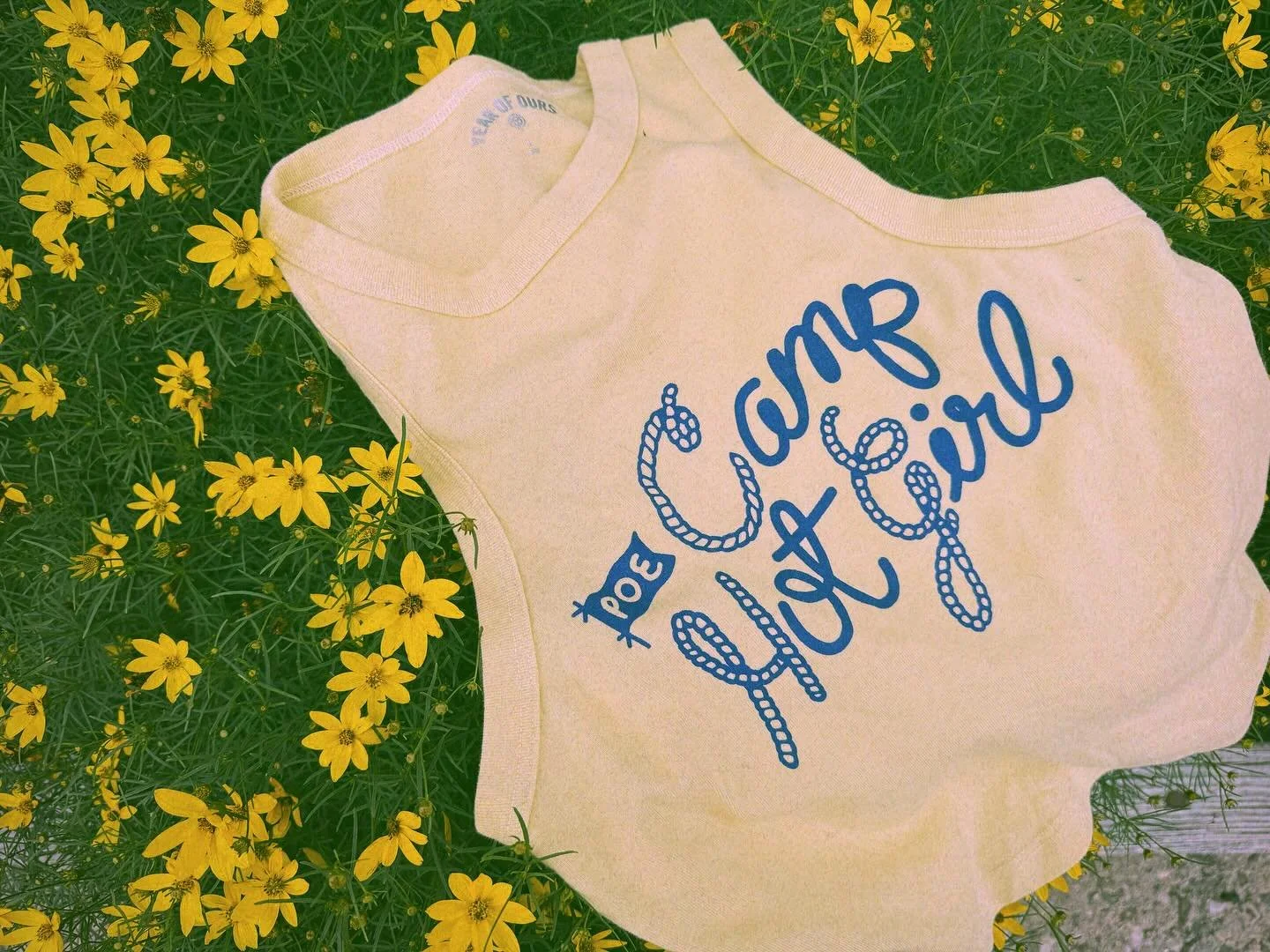 Merch design for the hottest humans ever, can&rsquo;t wait to sweat my ass off in this tank @poefairhaven 🌼🤍 
*
*
*
*
#artoftheday #artofinstagram #artistsoninstagram #artistsnetwork #artistnetwork #artistnetworkprogram #artistsnetworkprogram #adob