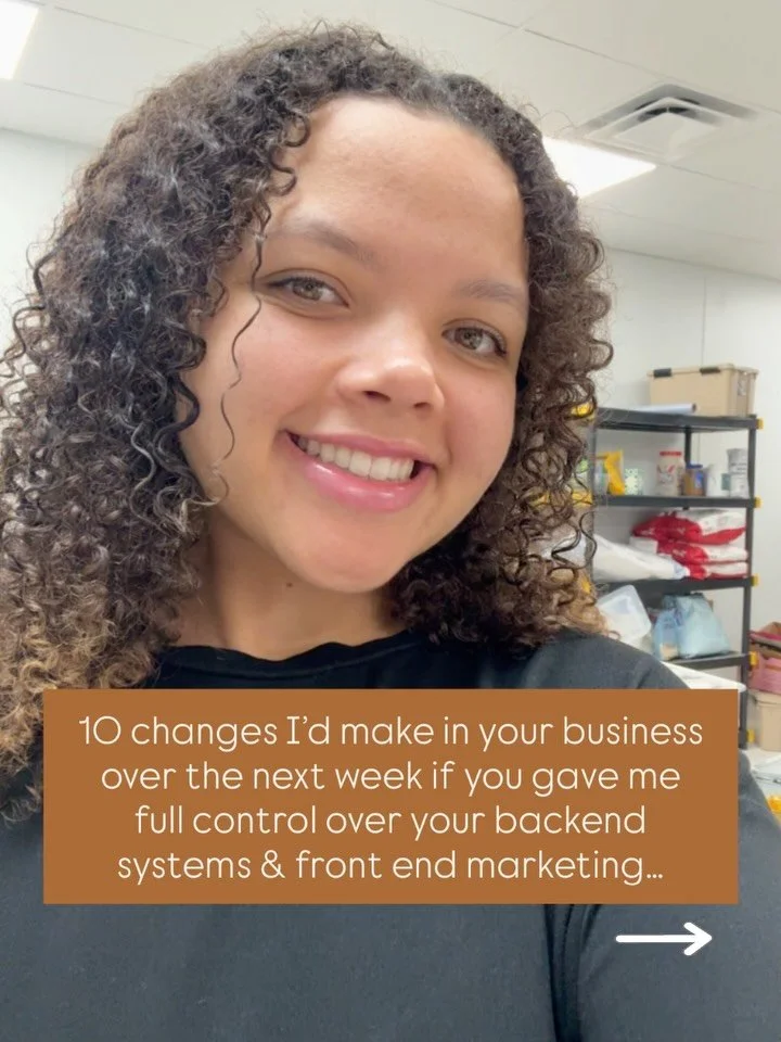 I actually gave you 11🤪 haha! Can you find the extra?! 

This is noooot an exhaustive list, just the 11 most common things I end up fixing when I first step into a client&rsquo;s business. These are usually the hidden leaks, gaps, or messy systems t