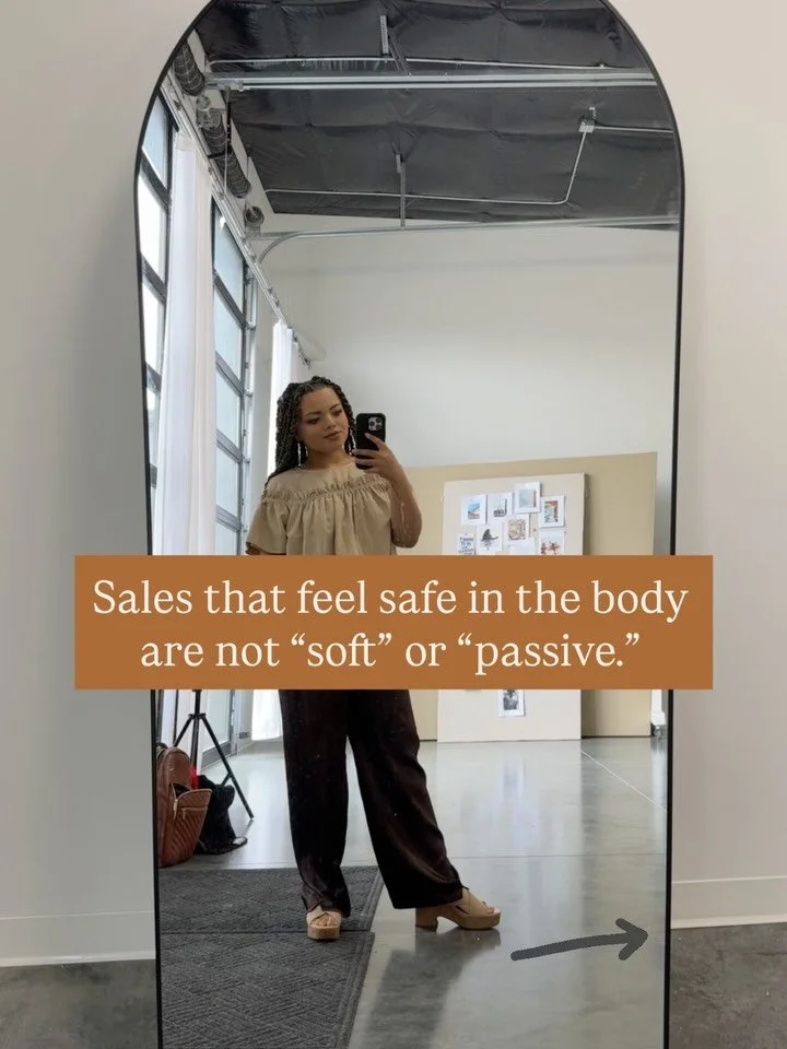 You get to have a sales process that feels amazingggg I promise you! 

From qualifying your potential client before a call, to actually having the call ANNNND after- you get to be supported. 

Business is not a &ldquo;stranded on an island&rdquo; act