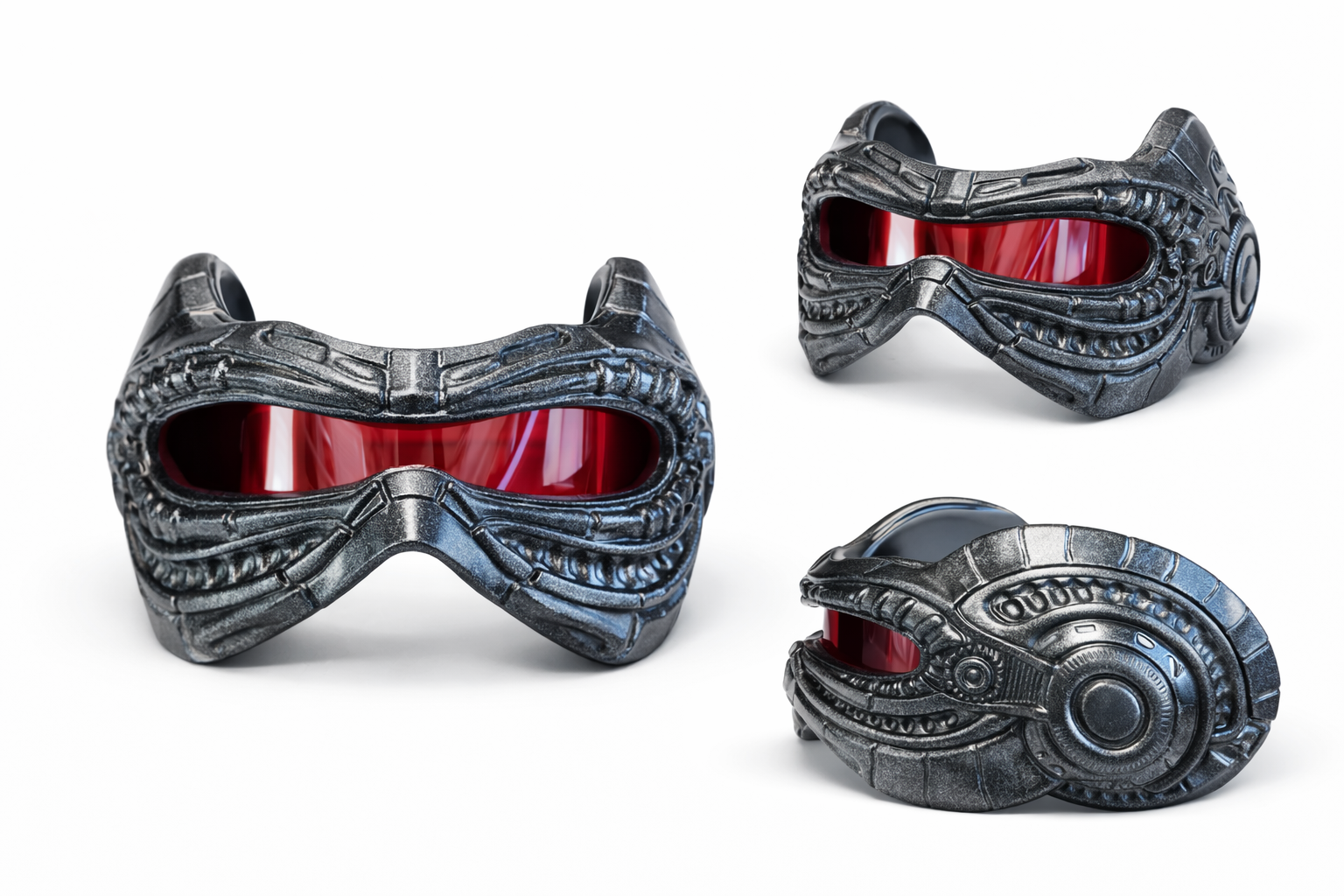 H.R. Giger Inspired Cyclops Visor – Wearable Cosplay STL (Digital Download)