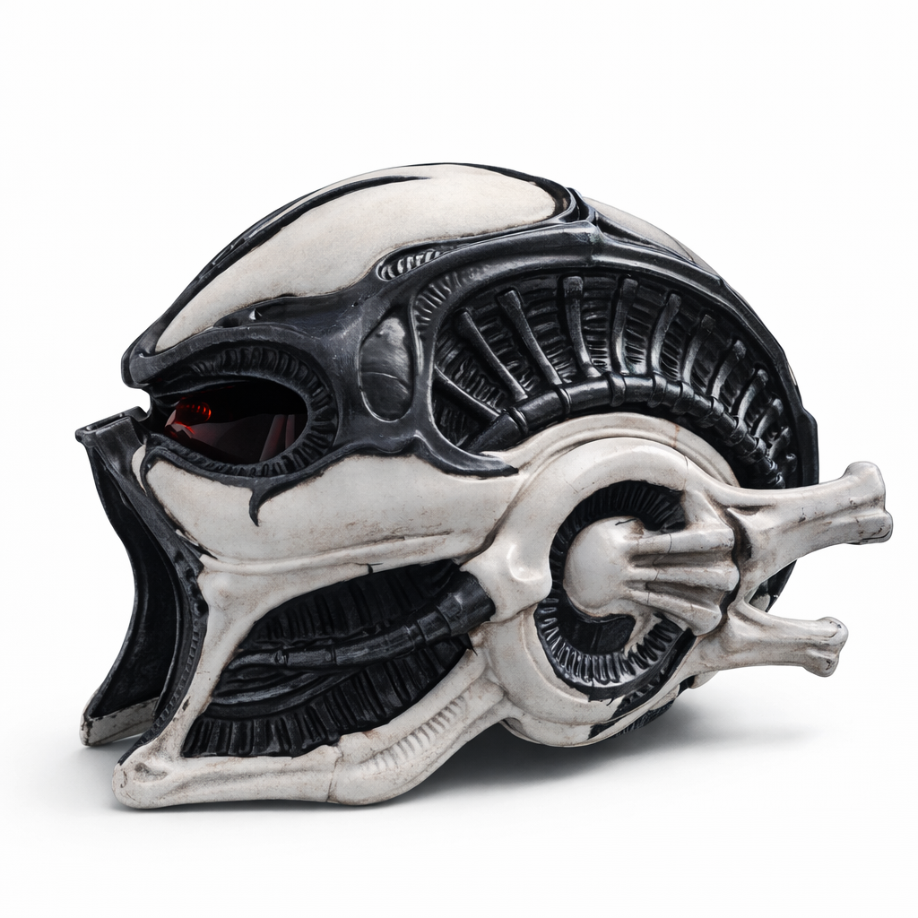 H.R. Giger Inspired Cyclops Helmet – Wearable Cosplay STL (Digital Download)