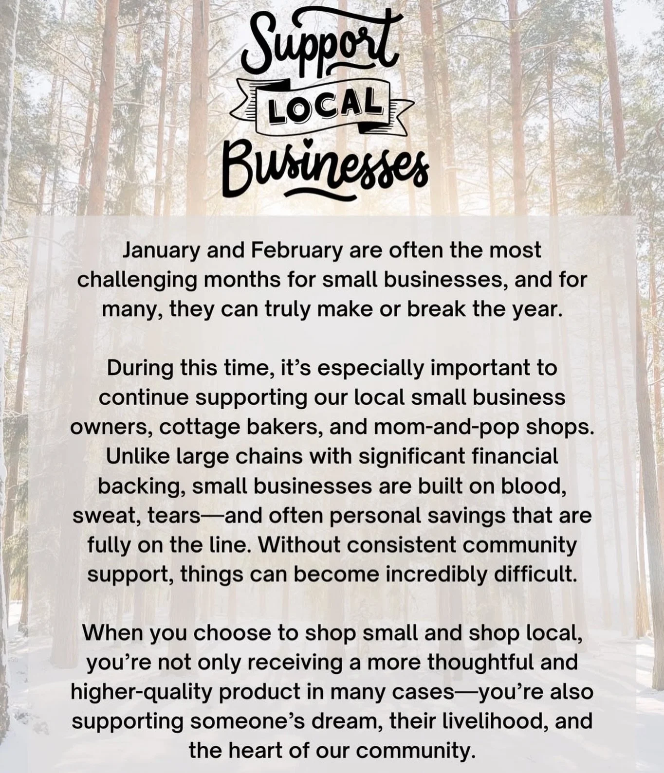 souls out here .. dreaming , stepping out in faith, creating jobs, connection, creativity, and opportunity for so many.
Thank you for standing with small businesses and believing in what community can build together&hellip;.