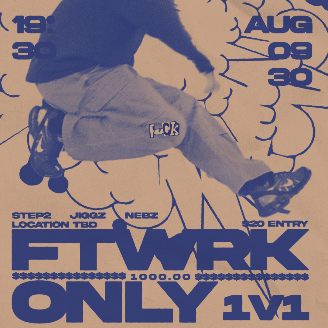 Mock flyer for a breaking footwork battle 2