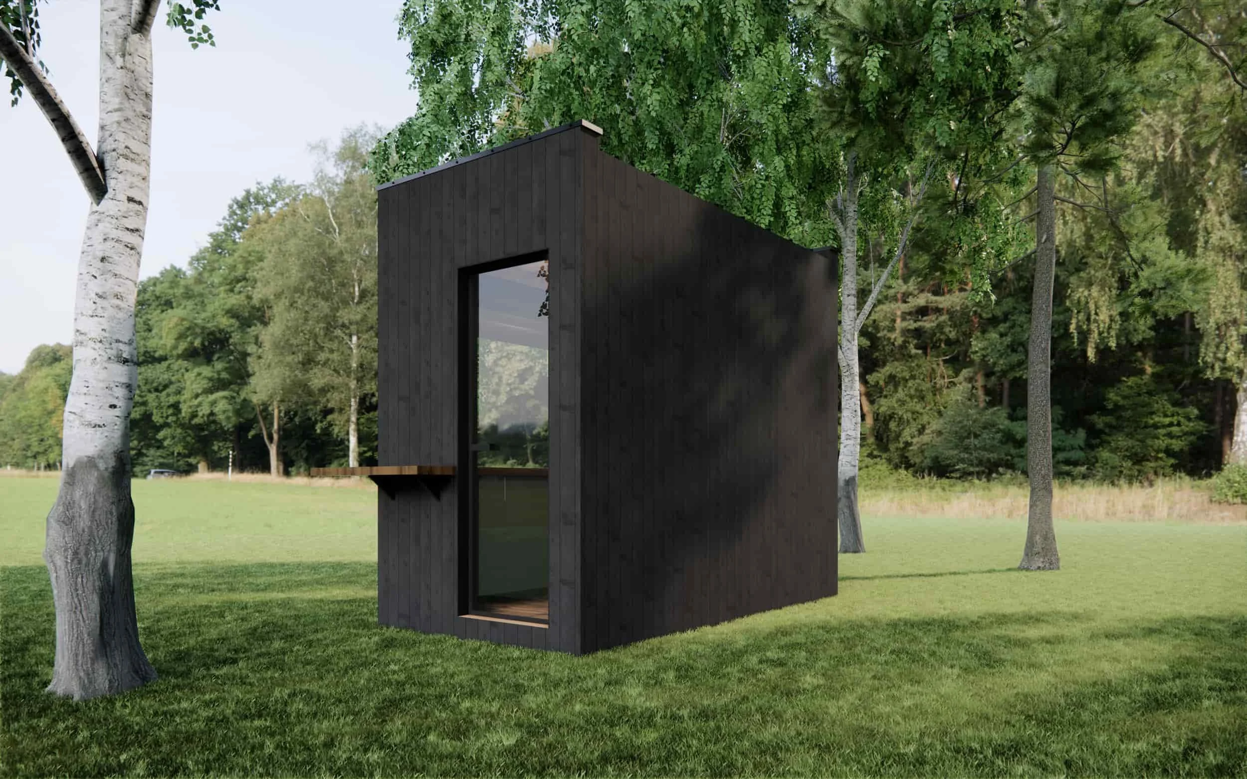 Luxury outdoor bar built as a modular backyard structure, ideal for garden upgrades and custom home build projects