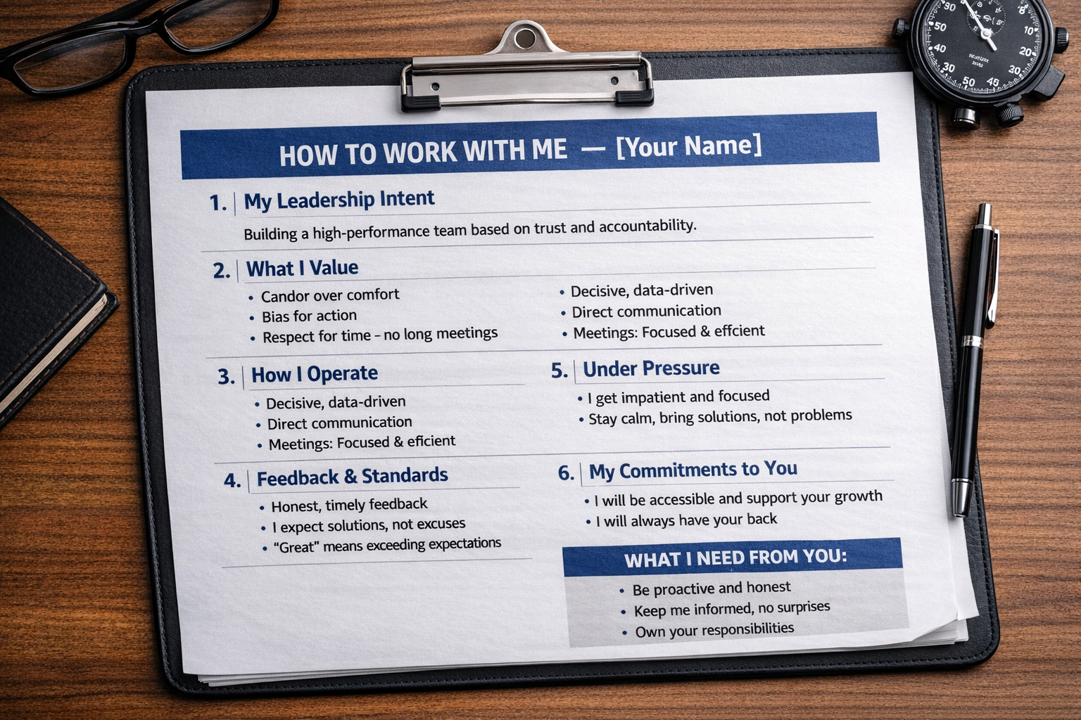 Why Every Leader Needs an Operating Manual