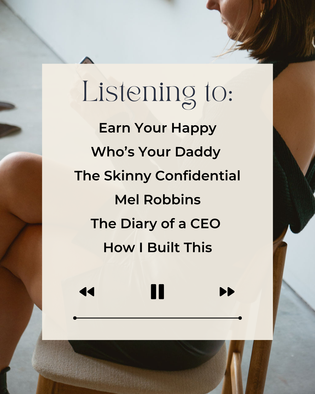 Robyn Kelly’s favourite podcasts on productivity, business growth, leadership, and entrepreneurship.
