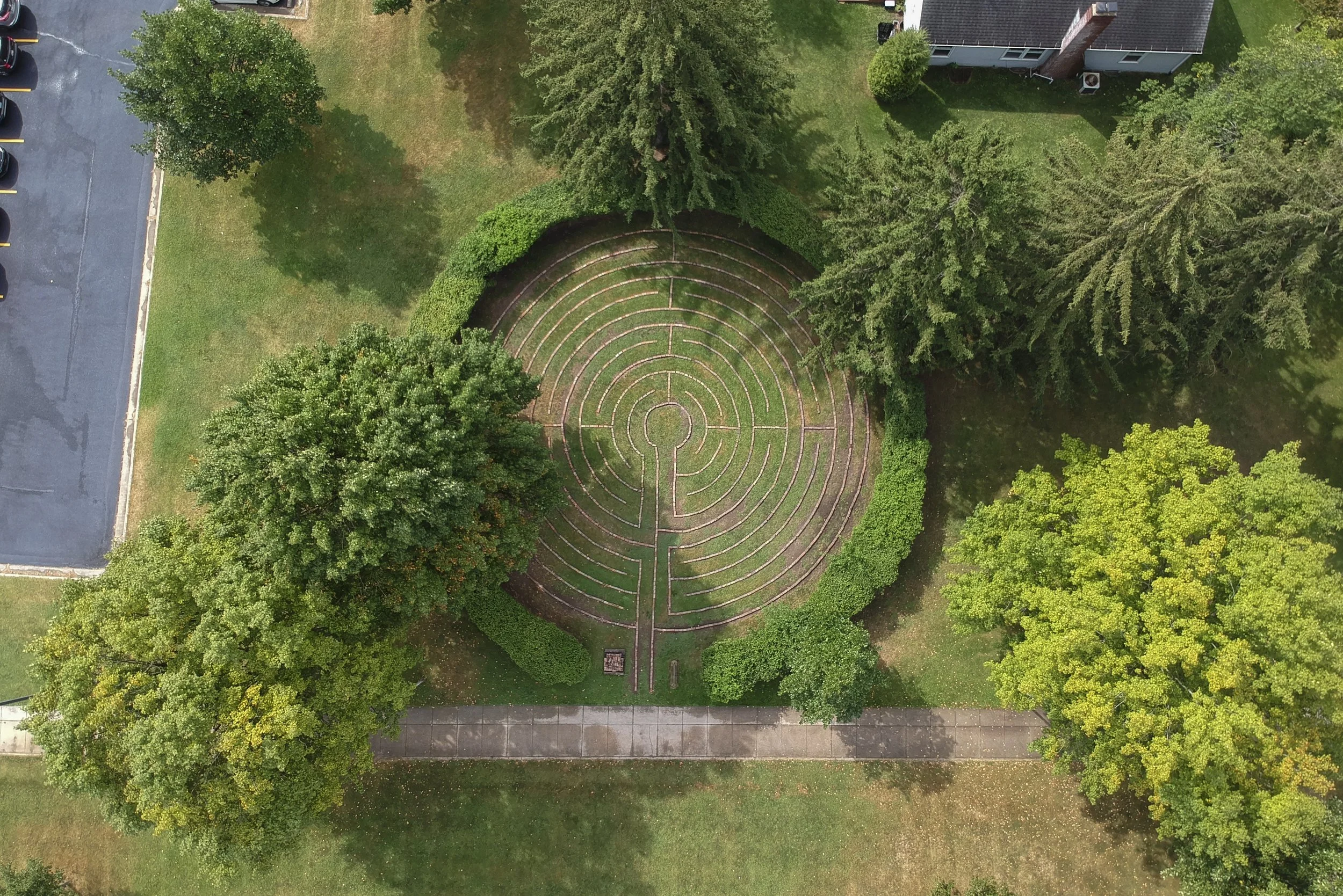 The labyrinth was renovated in late 2023.