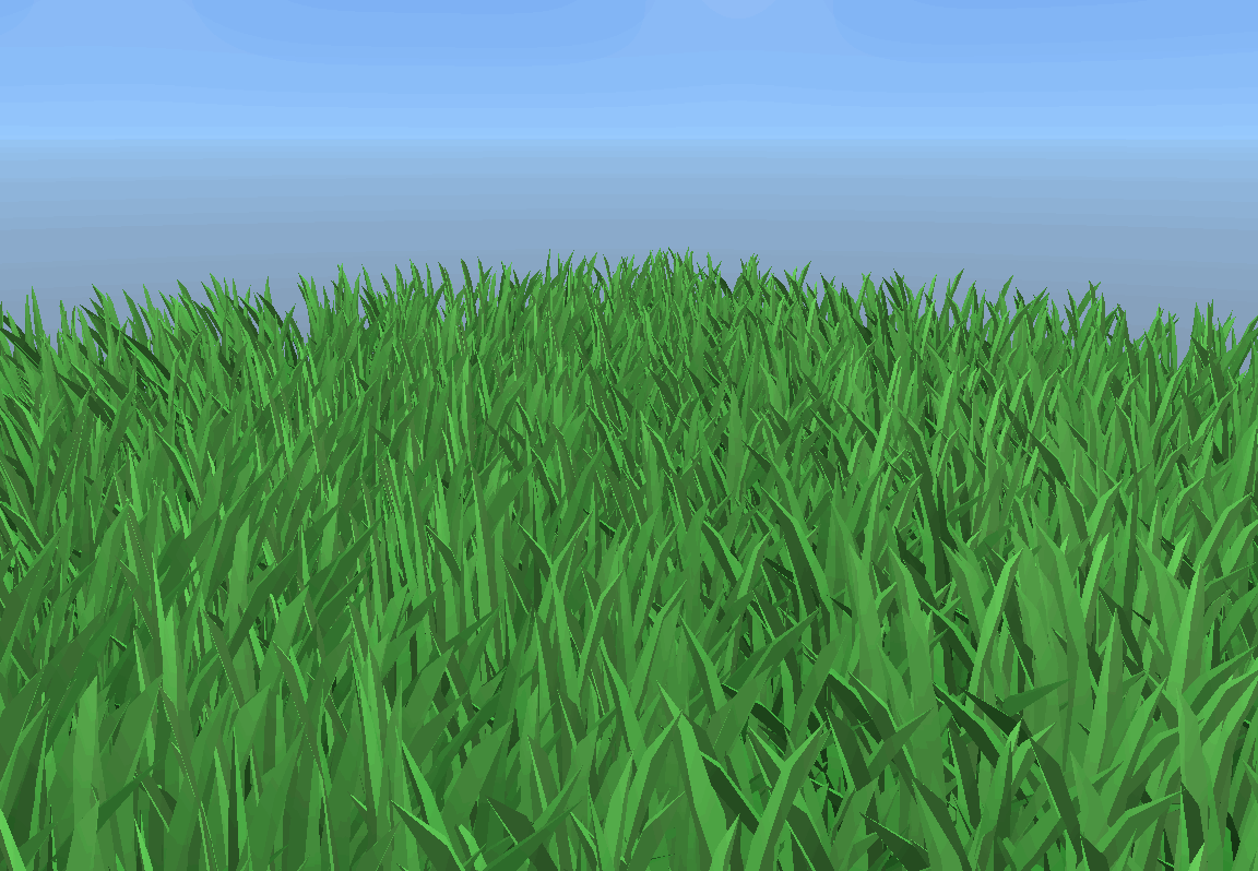 Responsive Vulkan grass system with wind simulation and GPU culling