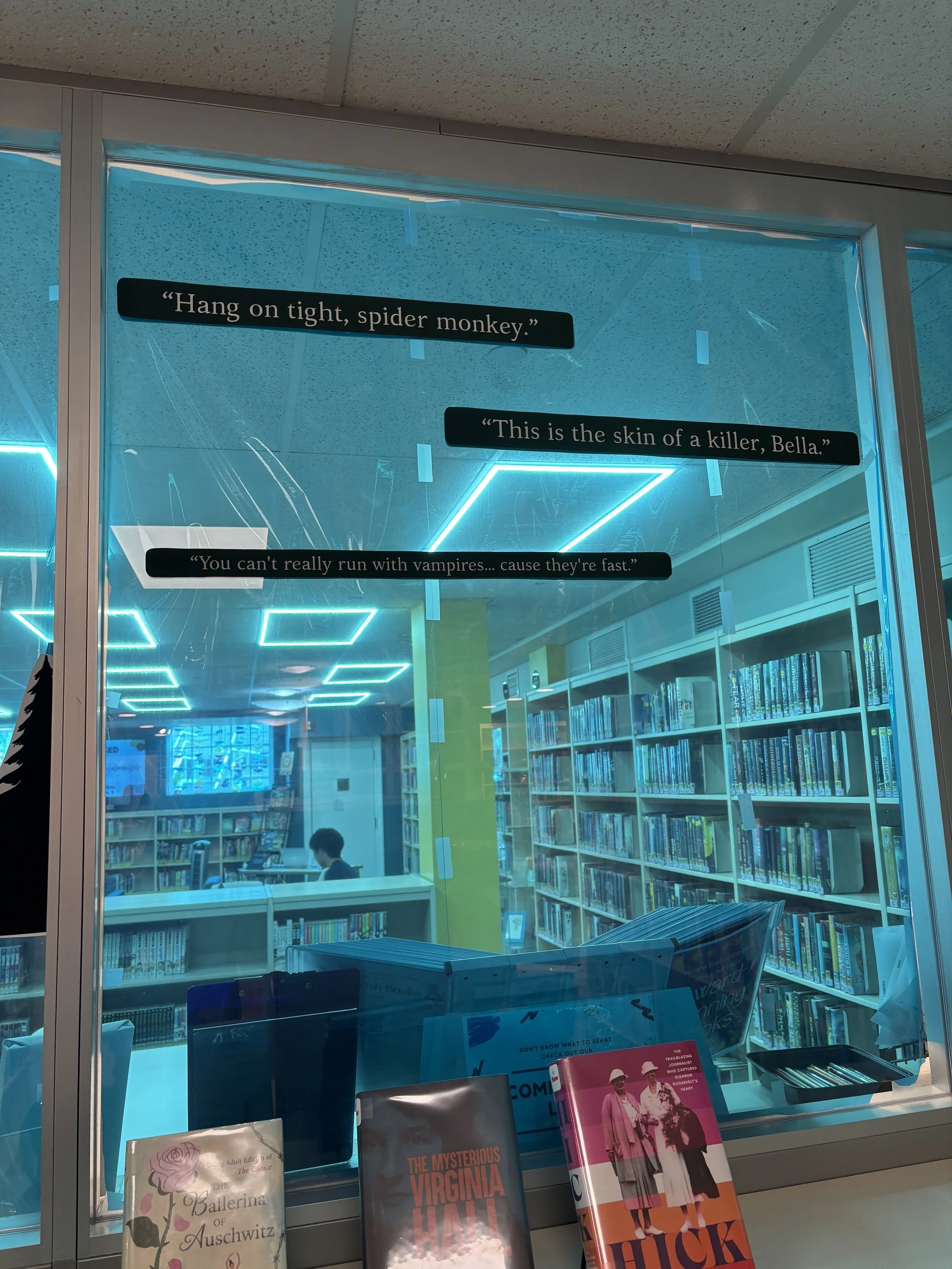 Twilight Display, Teen Room, Ridgewood Public Library, Fall 2025