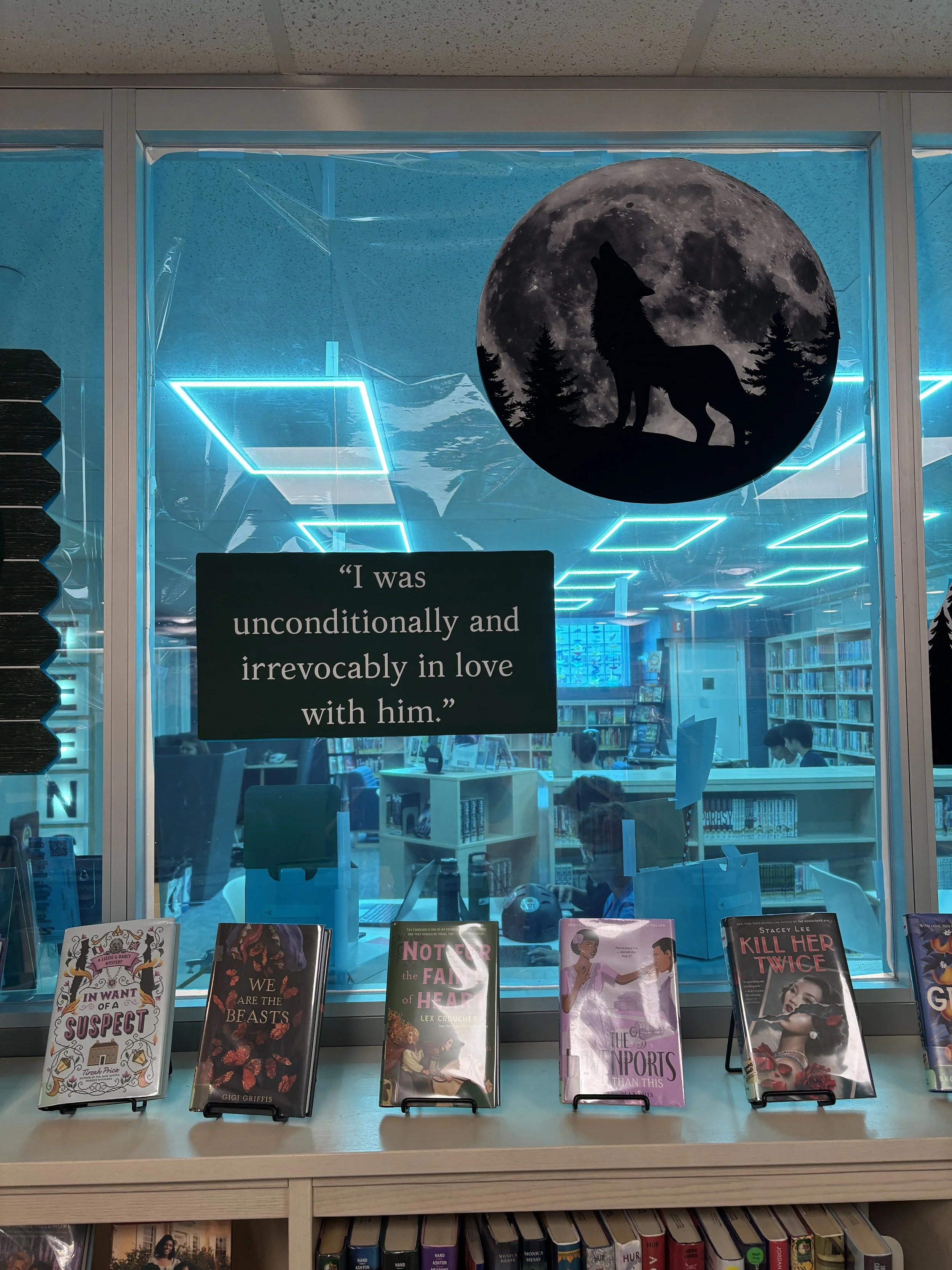 Twilight Display, Teen Room, Ridgewood Public Library, Fall 2025