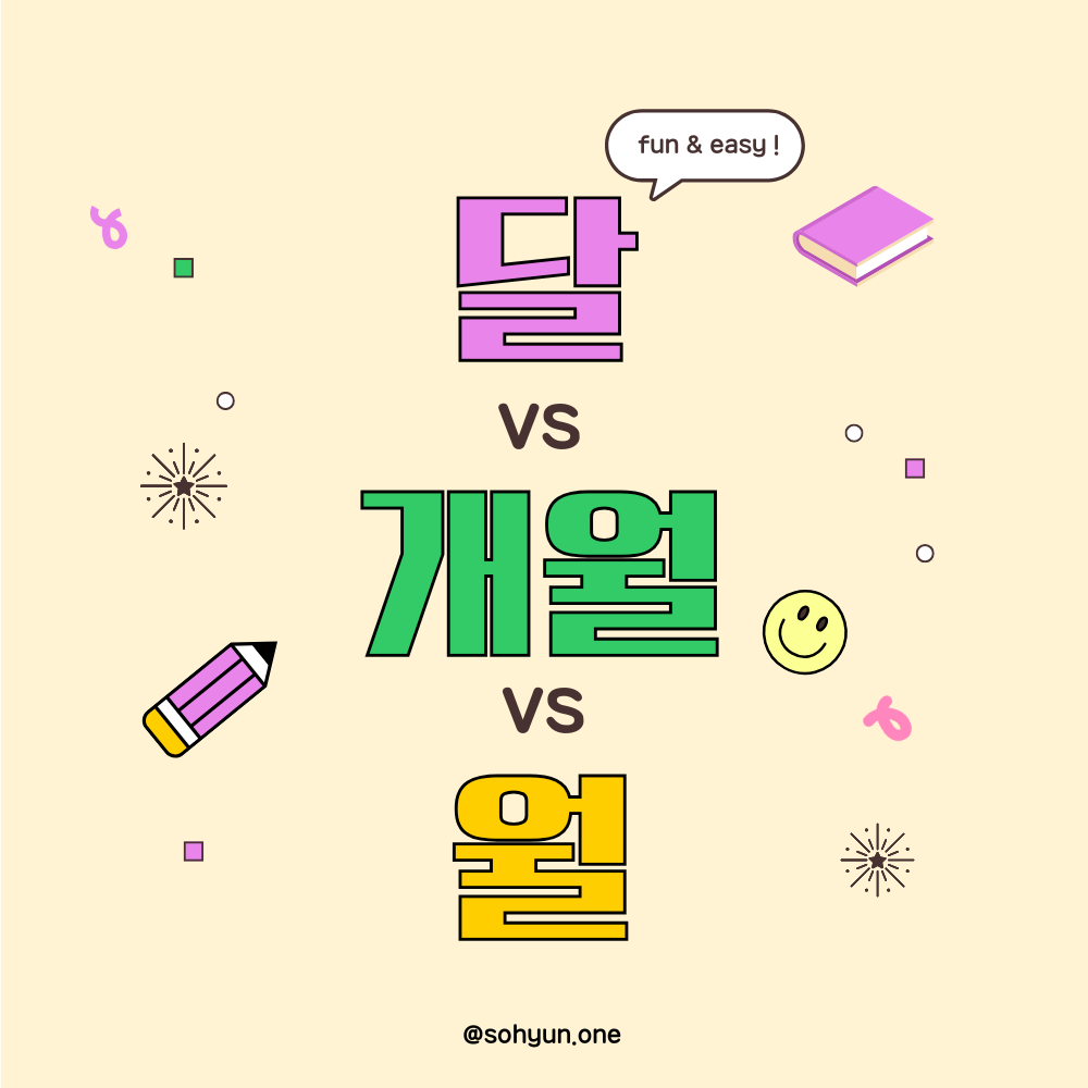 달 vs 개월 vs 월