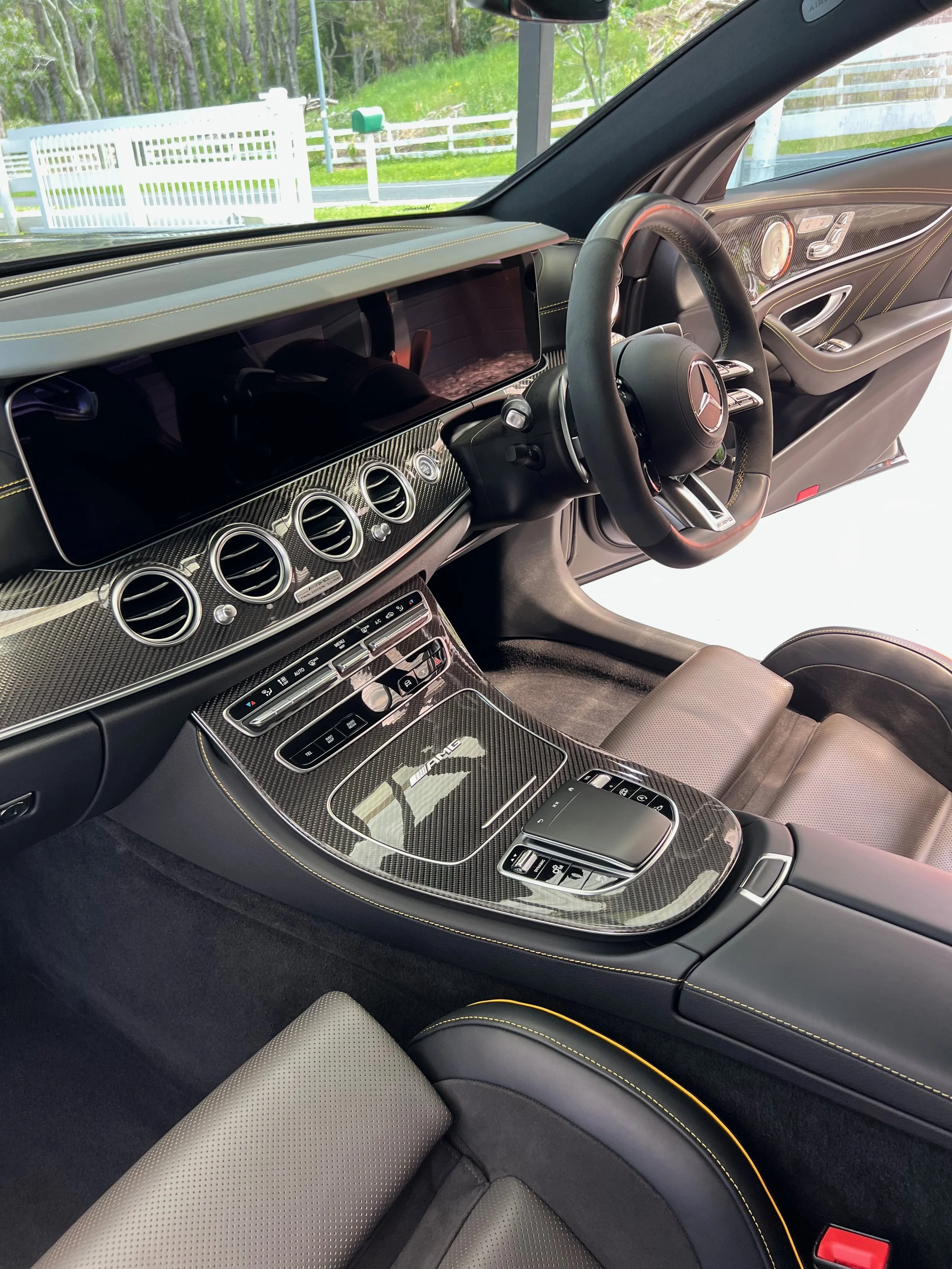 Mercedes-AMG interior after a full detail