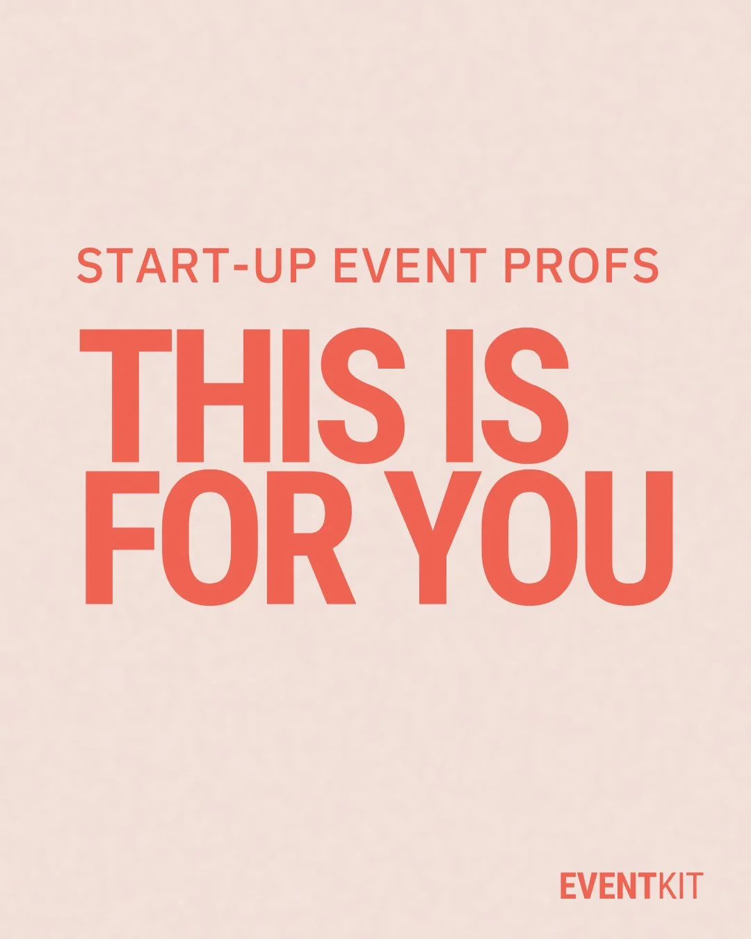 Start-up event profs, this is for you.

You&rsquo;re capable, just under-resourced. You don&rsquo;t need another &ldquo;inspo&rdquo; post. You need structure that holds the details so you can deliver.

This is for you if:
✷ You want credible, profess