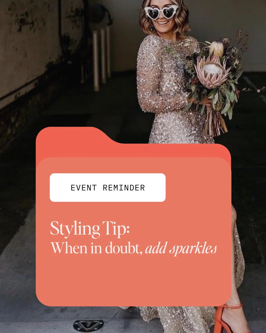 When in doubt, add sparkles. ✨

Not because glitter fixes everything (though honestly, it&rsquo;s come close a few times). It&rsquo;s because detail catches the eye &mdash; and emotion holds it.

The best event styling isn&rsquo;t about more decorati