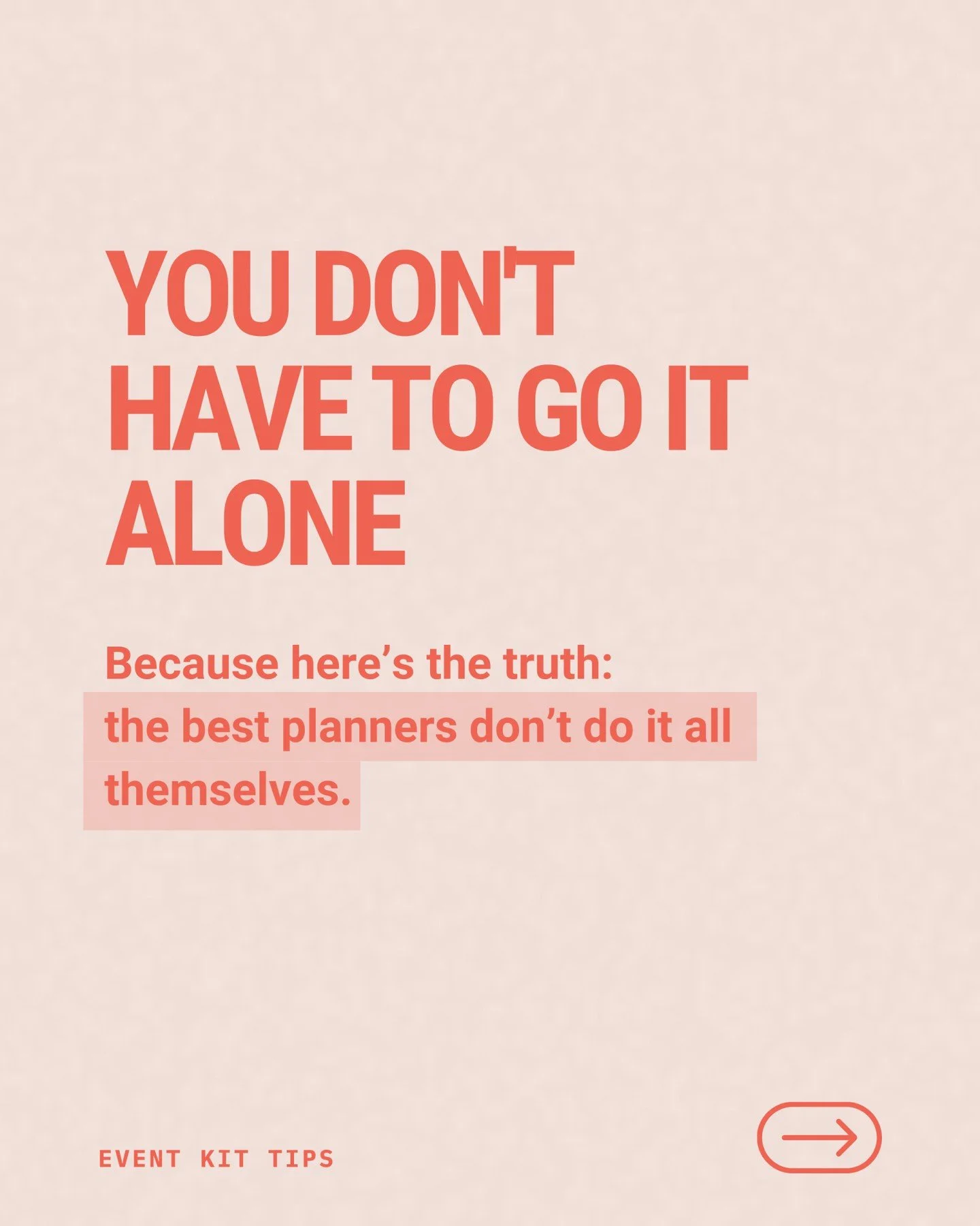 You don&rsquo;t have to go it alone.

Event planning can feel like a solo sport &mdash; long hours, tight deadlines, and a thousand moving parts only you seem to understand. 

But here&rsquo;s the truth: the best planners don&rsquo;t do it all themse