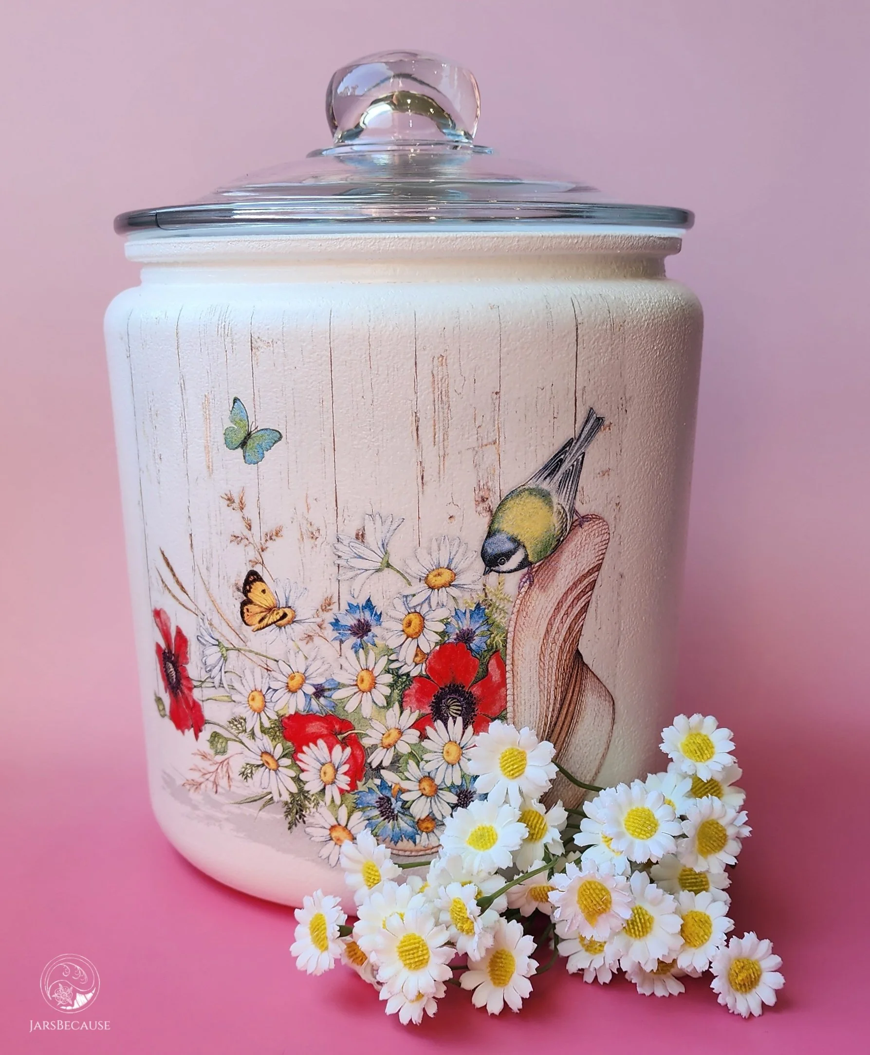 Large Jar - Flowers in Hat - Display - JarsBecause.jpg