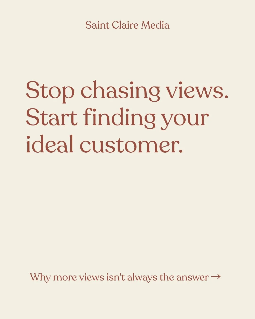 When I first started as a social media manager I thought views were the most important thing I could get for my clients.

I quickly realized after having multiple posts go viral does not mean more customers and followers. That&rsquo;s when I changed 
