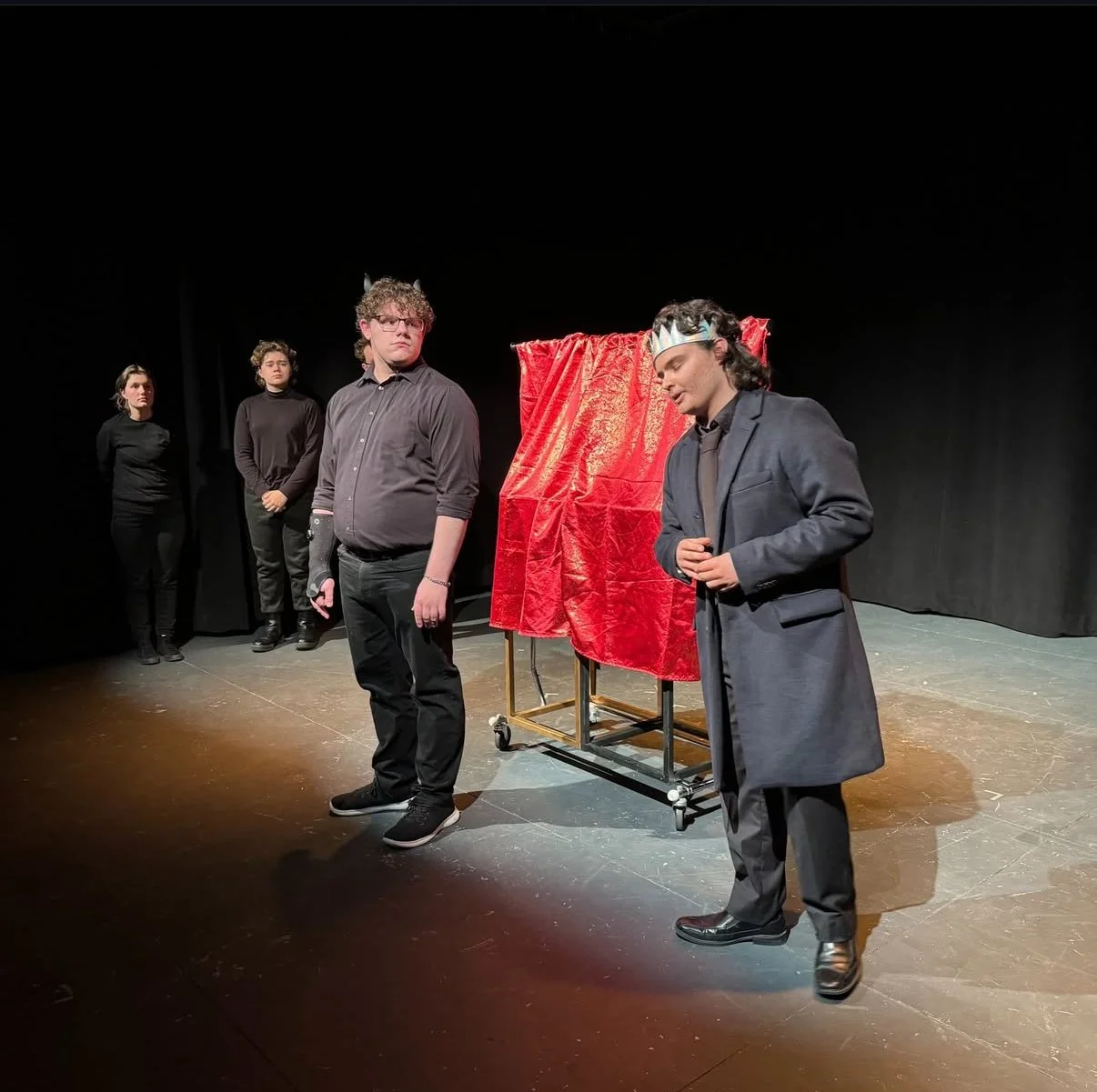 The Judgment of Asmodeus, Playwright, Dir. Curtis Reichardt, EMU Theatre Frank Ross Lab Series. Winter 2024. Photo by Laney Bass.