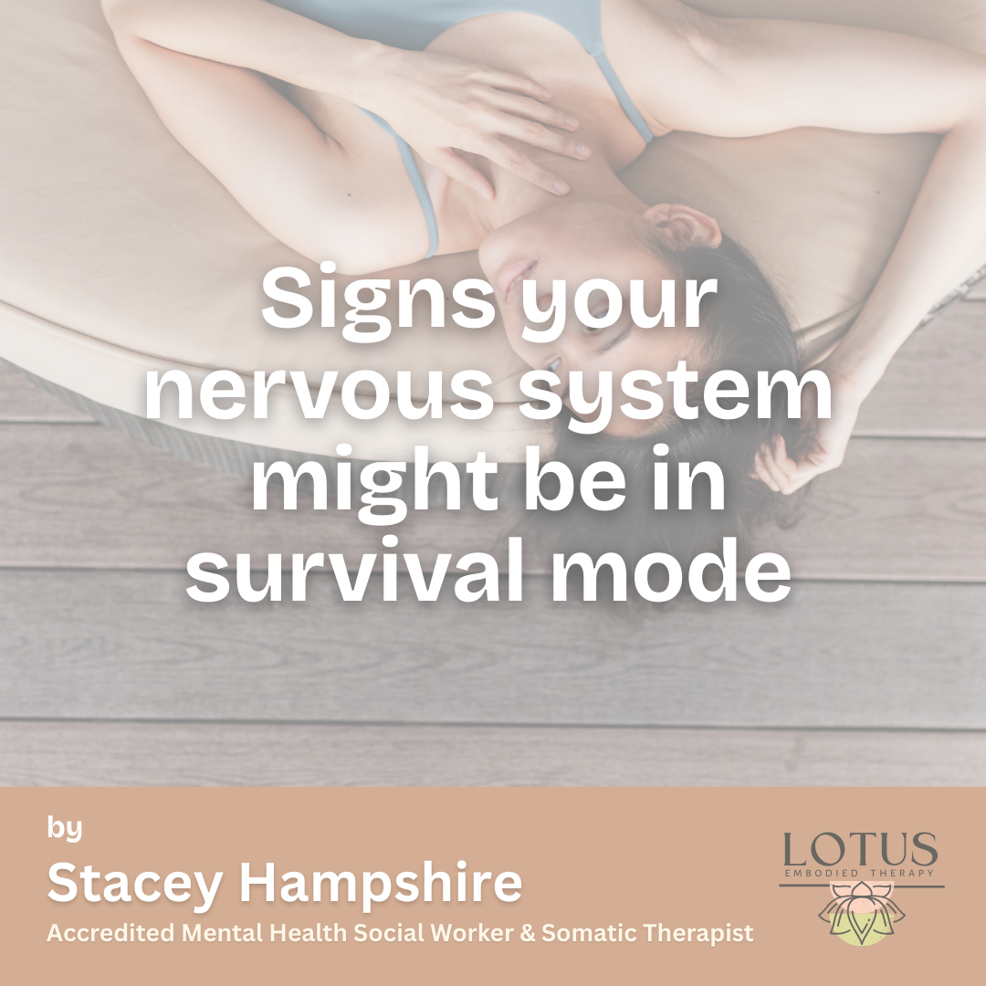 Signs your nervous system might be in survival mode