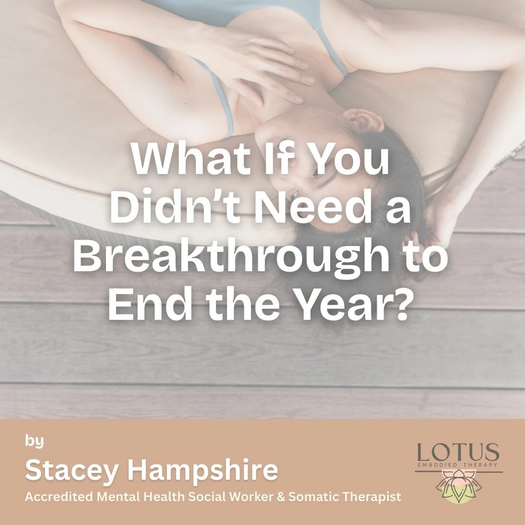 What If You Didn&rsquo;t Need a Breakthrough to End the Year?

My final blog post for the year is up 🤍

I&rsquo;ve really enjoyed putting some of my thoughts into this space throughout 2025.
If you&rsquo;ve read any along the way, I hope you&rsquo;v