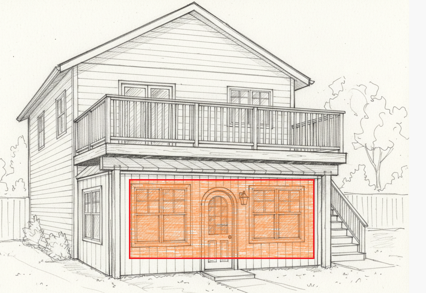 Extended Deck ADU Retroift