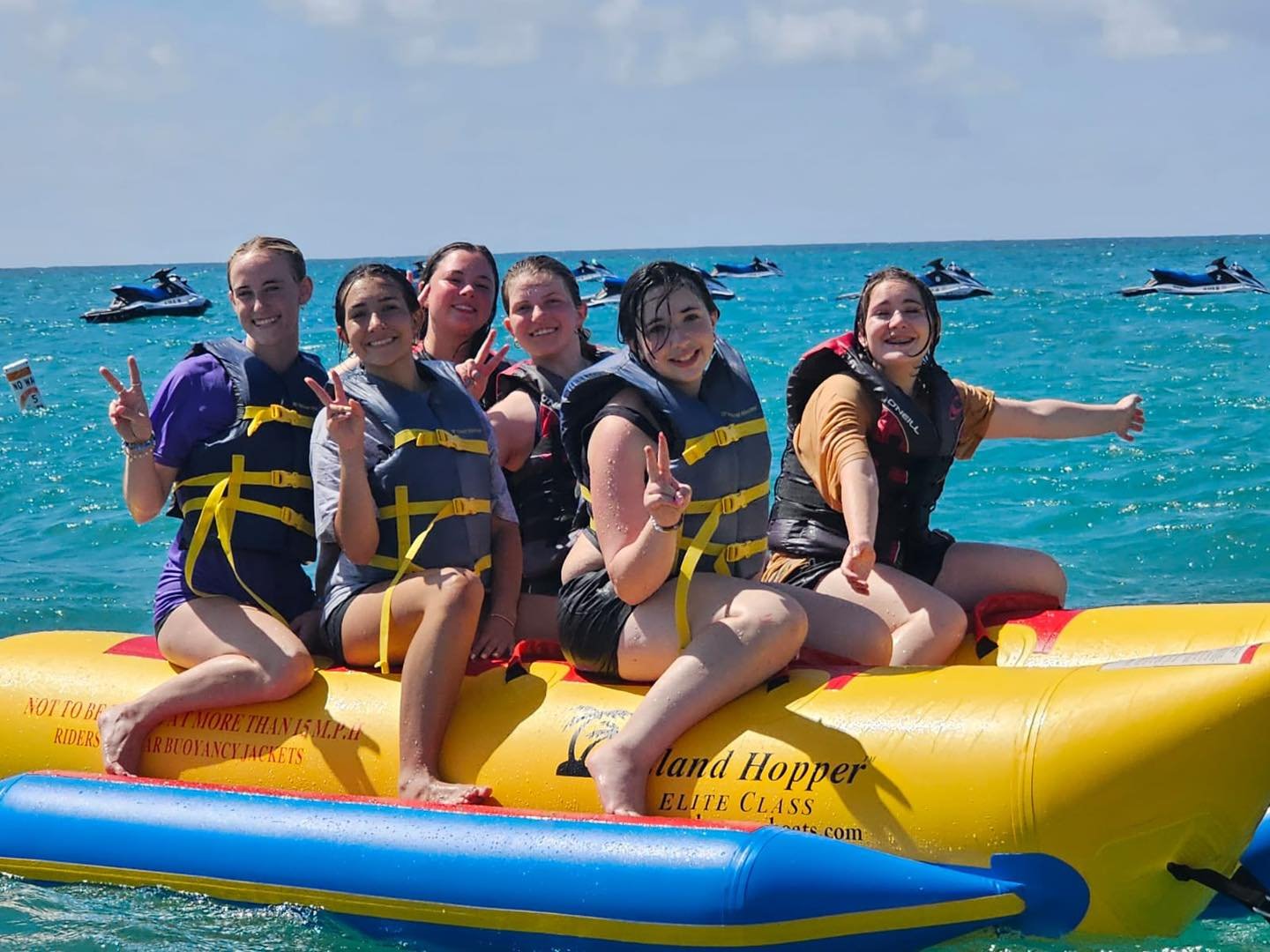 Summer going strong ☀️😎 Book now for Parasail, Banana Boat, and Boat Rides! Visit our booth or our website for more information 👨🏽&zwj;💻🏖️
.
.
.
#gopro #prlife #ocean #adventure #sun #paddleboarding #bananaboat #beautiful #sea #flyboard #actions