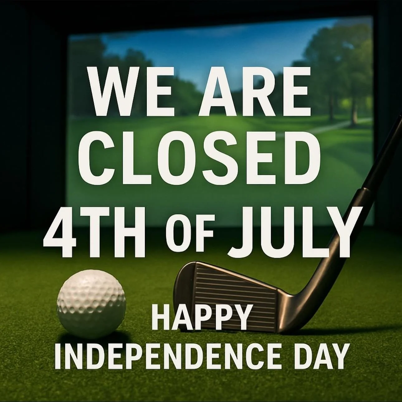 We&rsquo;ll be closed on the 4th of July to celebrate Independence Day 🇺🇸🎇⛳️

Enjoy the holiday! We&rsquo;ll see you back on the 5th!