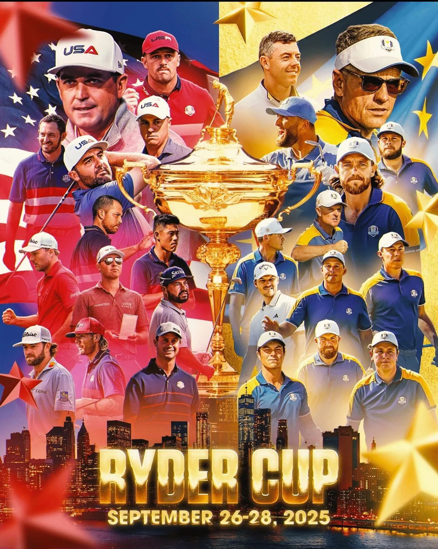 Play along with the pros during the Ryder. Take on Beth Page Black and cheer on team USA 🇺🇸⛳️

Ryder Cup Special Prices During Tournament Play 
25% off Booth rentals and Food! 

#usa #rydercup #golf
