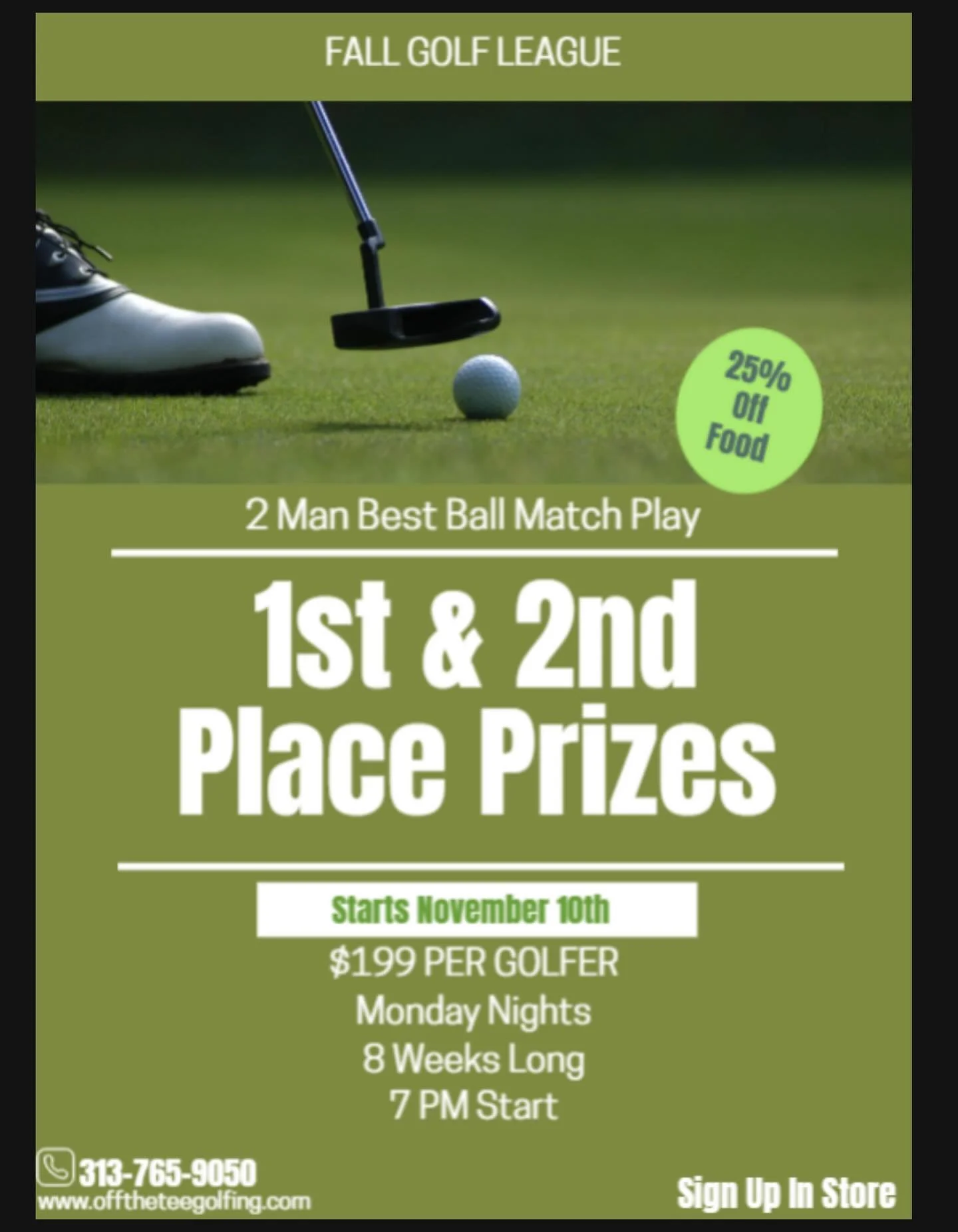 Just a bunch of friends chasing birdies and bragging rights. ⛳️ #LeagueDays #forethefun 

Join us this Fall for Great Vibes, Football, and Golf! ⛳️🏈