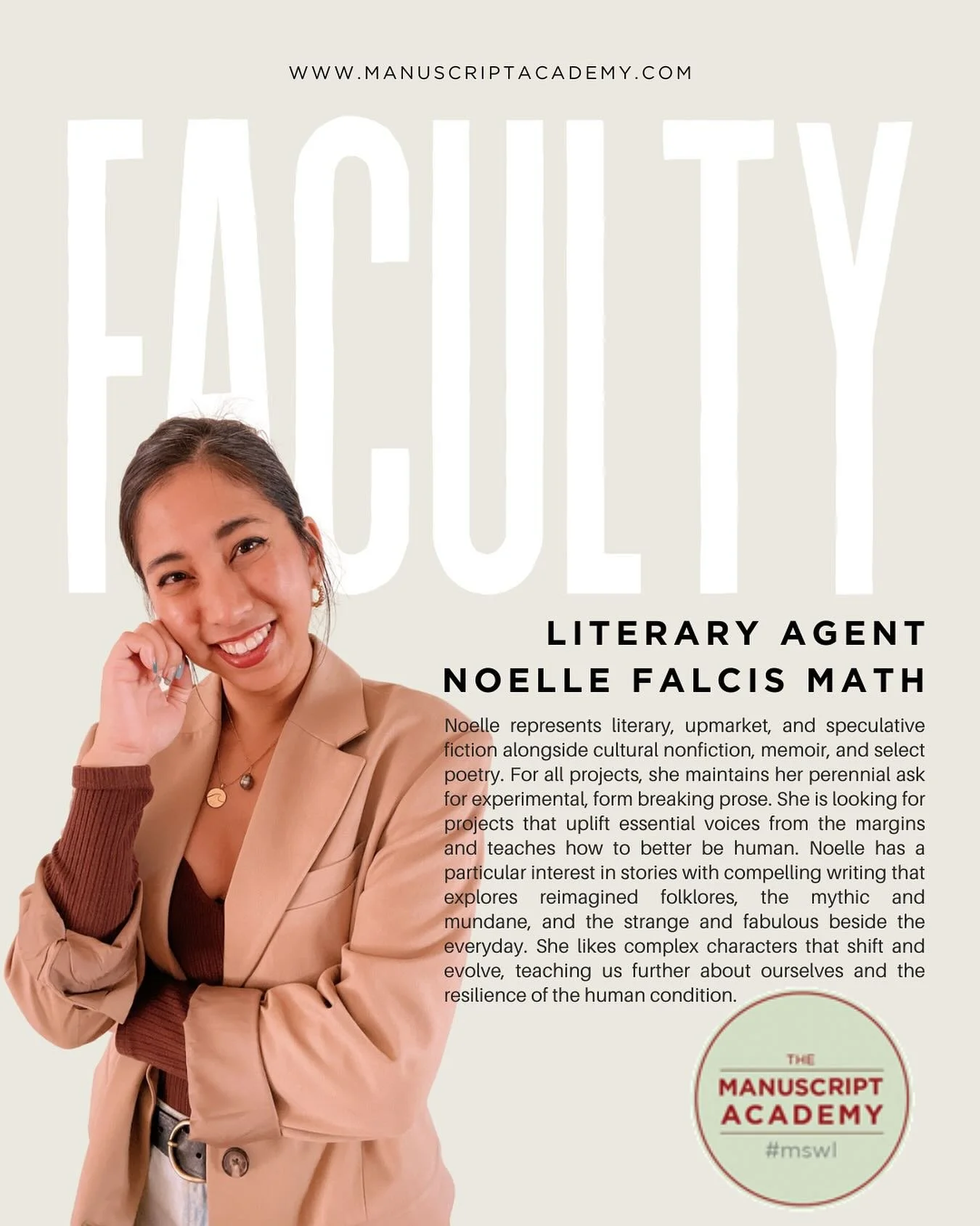 ✨ &amp; in other news, I&rsquo;m testing some things! If I&rsquo;m not representing you and you&rsquo;re hoping to work with me in a different capacity, I&rsquo;m happy to share that I&rsquo;ve joined up with @manuscriptacademy as a new literary facu