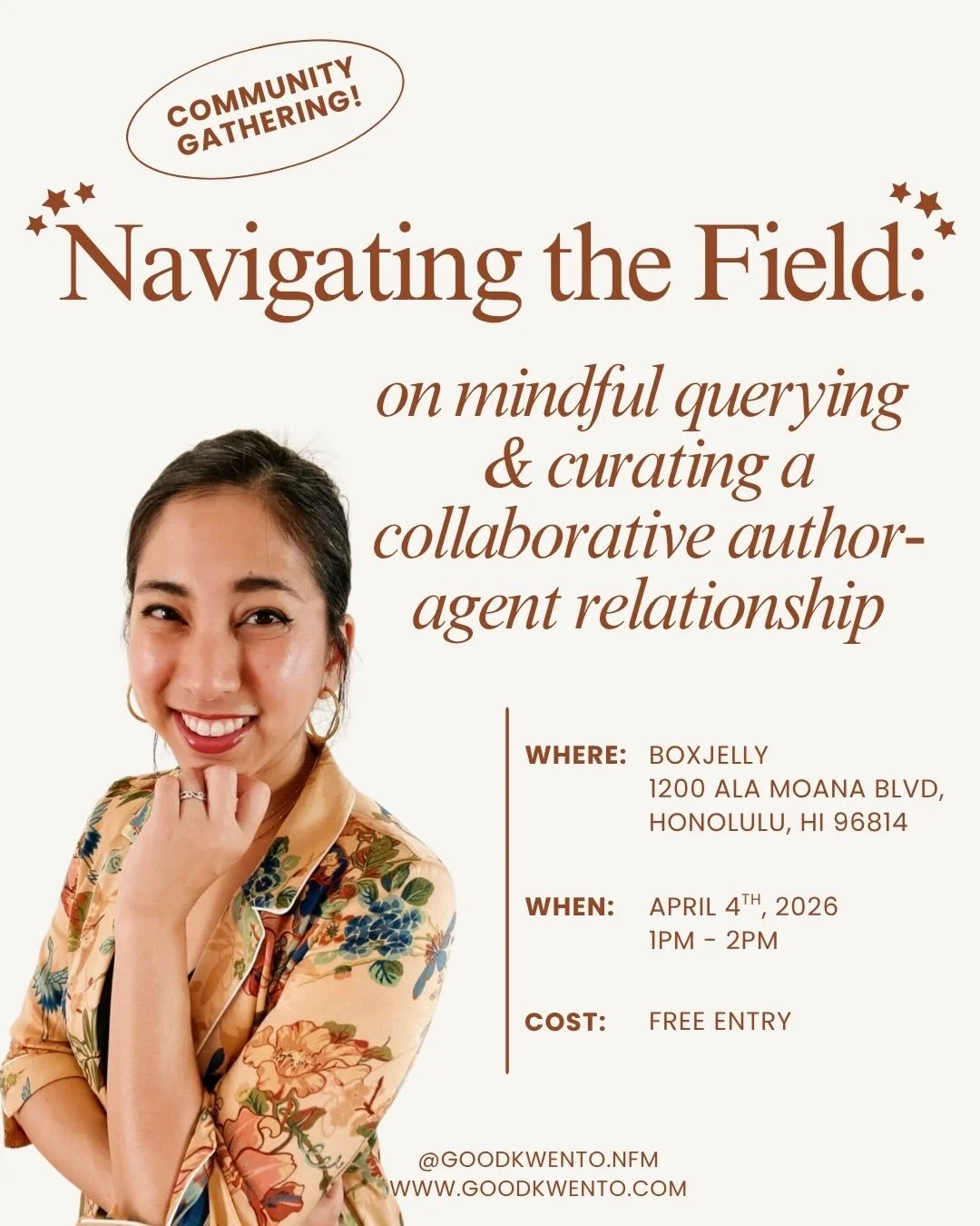 attending this year&rsquo;s Asian and Asian American Studies conference? a triple threat academic, artist, and writer? or just one of those things? come hang out at the close of the conference and pick my brain for all things literary &amp; publishin