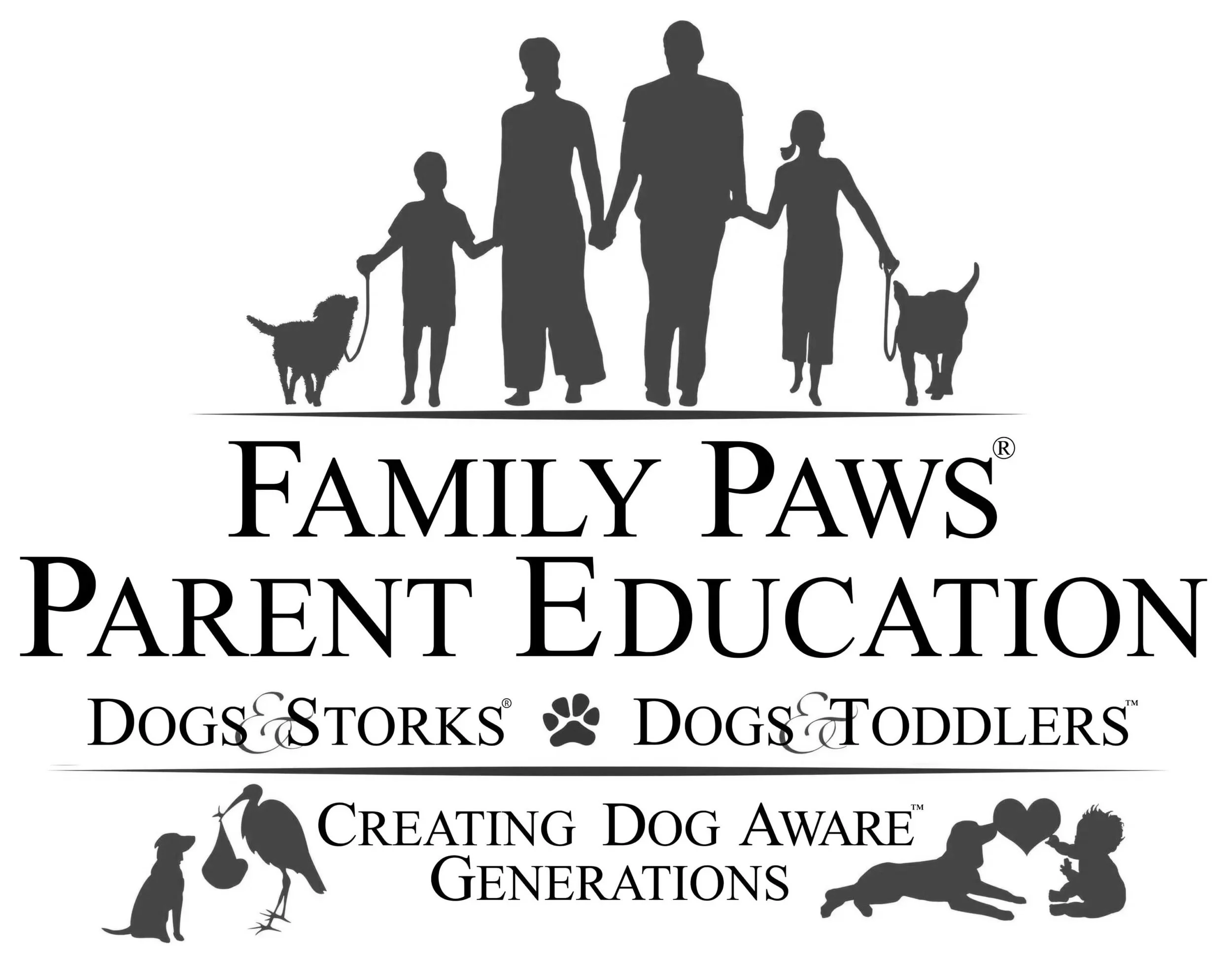 Official certification logo from Family Paws, acknowledging that Shivani is a licensed Family Paws Parent Educator