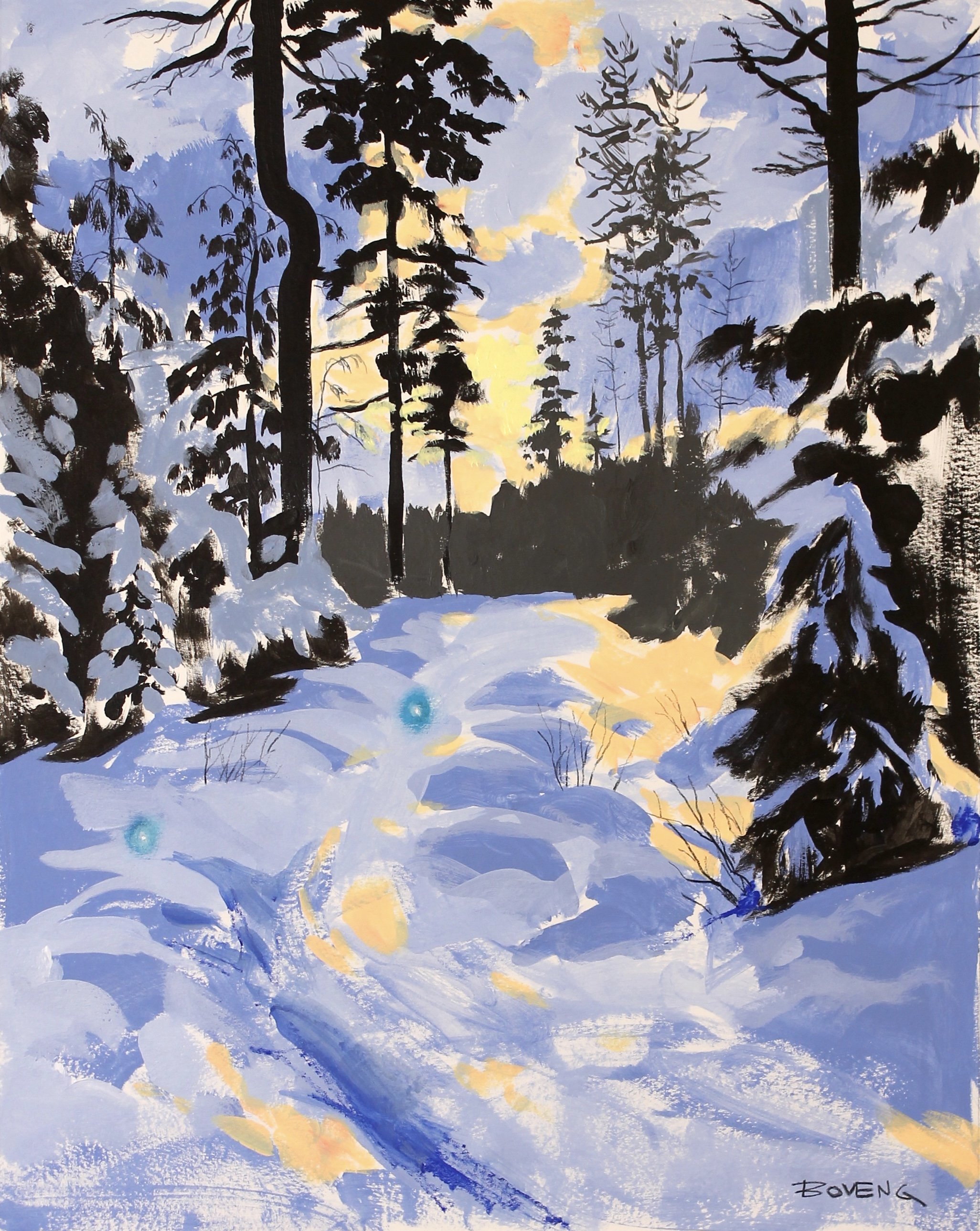 May We Dance in the Weak Winter Sun- Original painting