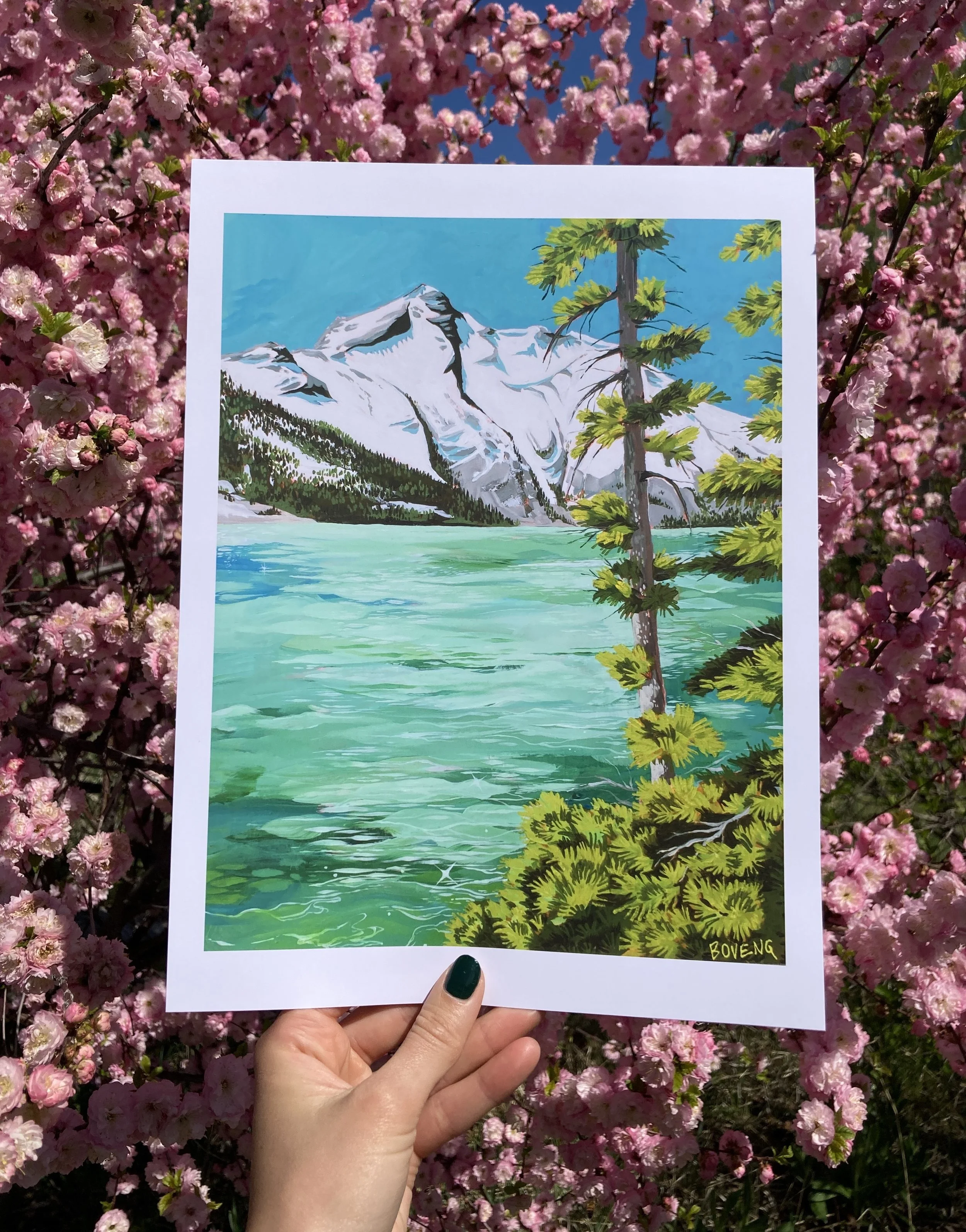 Turquoise Lake- Print