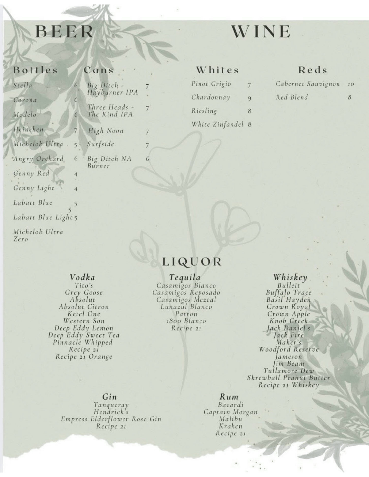 Our Menu — The Coterie Restaurant