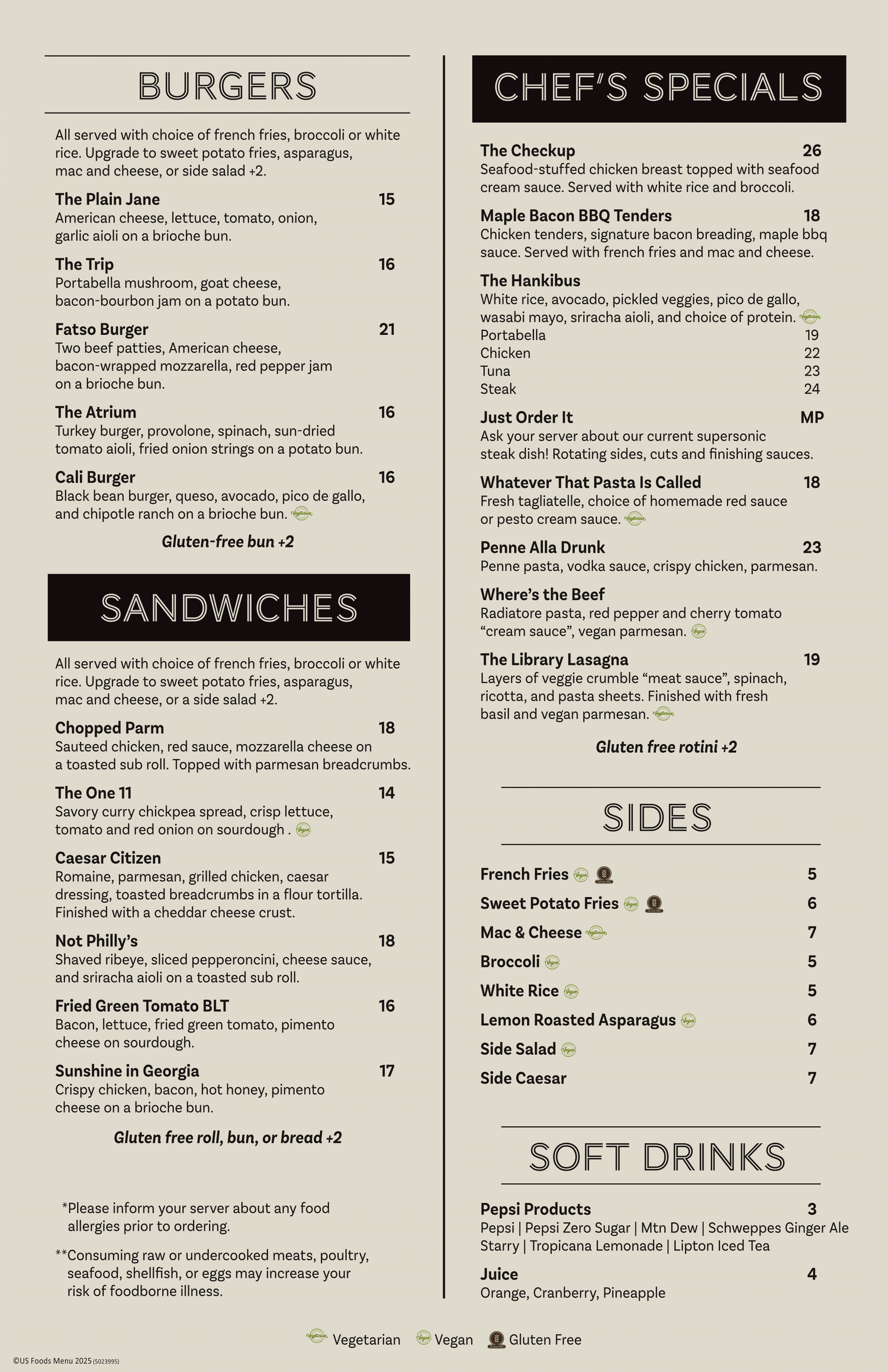 Our Menu — The Coterie Restaurant