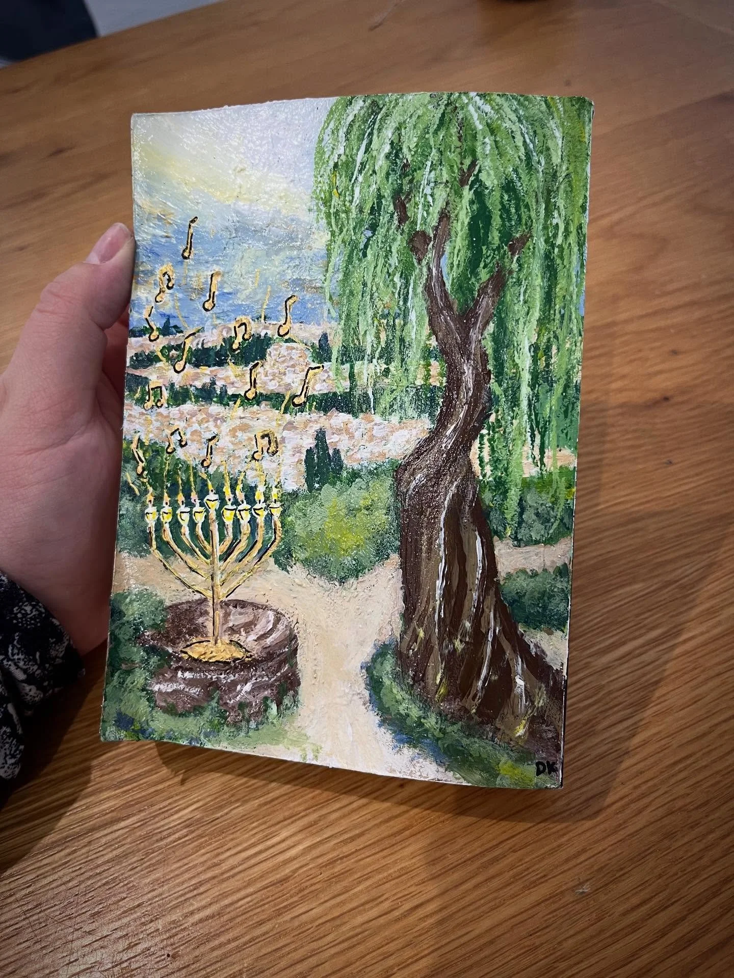 Some more pictures of my last Sefer painting ❤️&zwj;🔥❤️&zwj;🔥 Missing Chanukah 💙 #seferpainting #art #jewishart #israelart #israel #acrylic #painting #learning #chanukah #gift