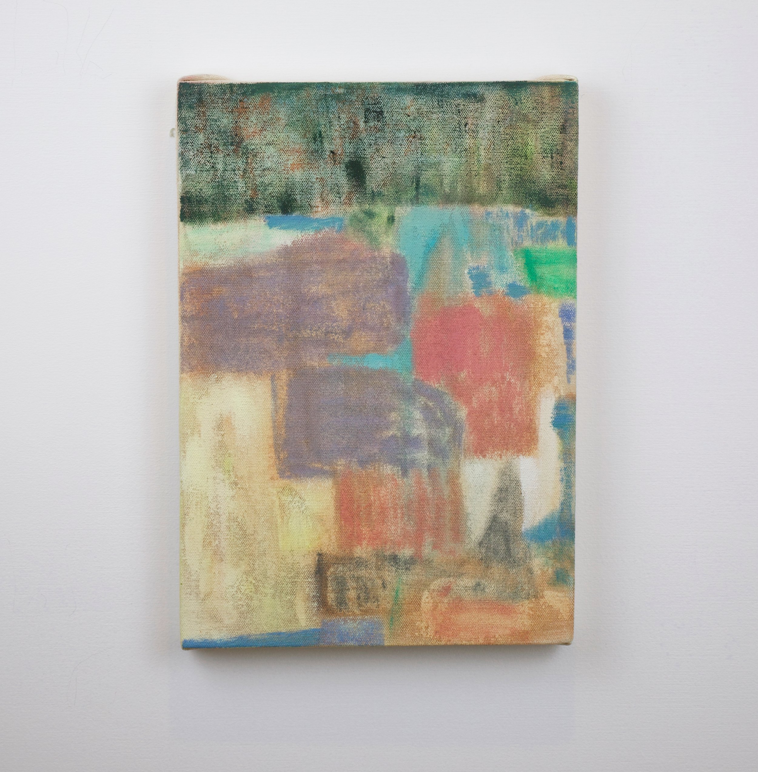 Shapes by Moonlight, oil on canvas on board, 30x20cm