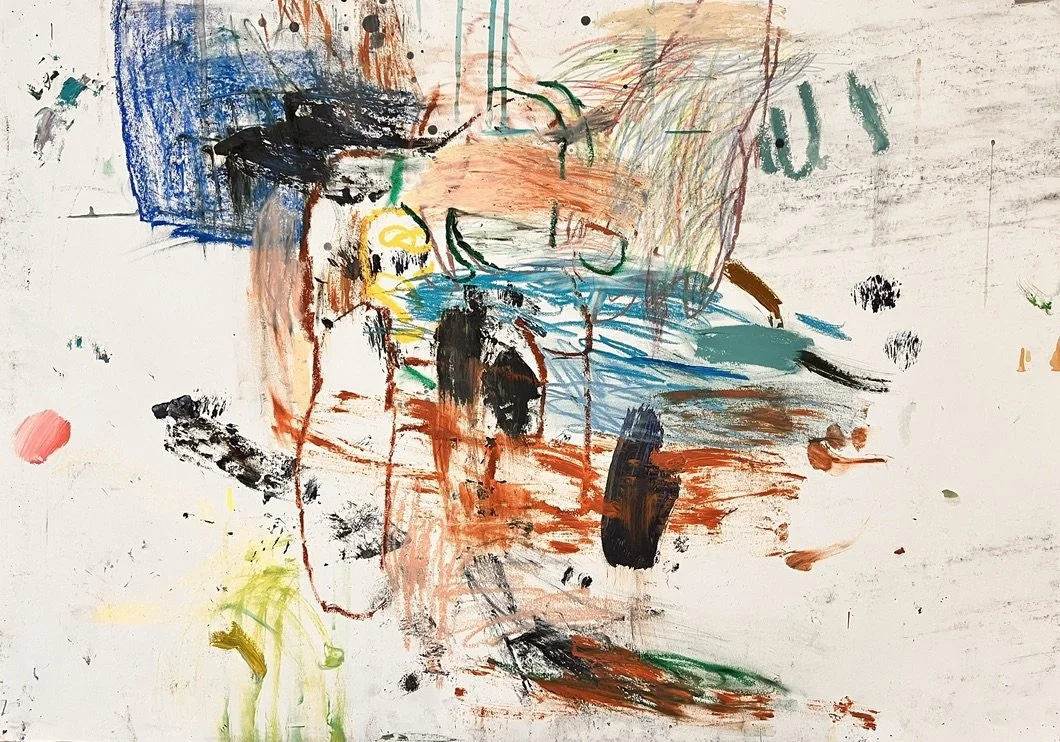 Livingroom, 2023, mixed media on paper, 60 x 85cm