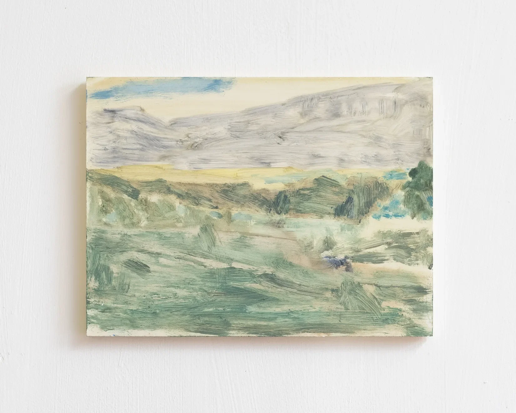 Due East II, oil on gesso panel, 18 x 24cm
