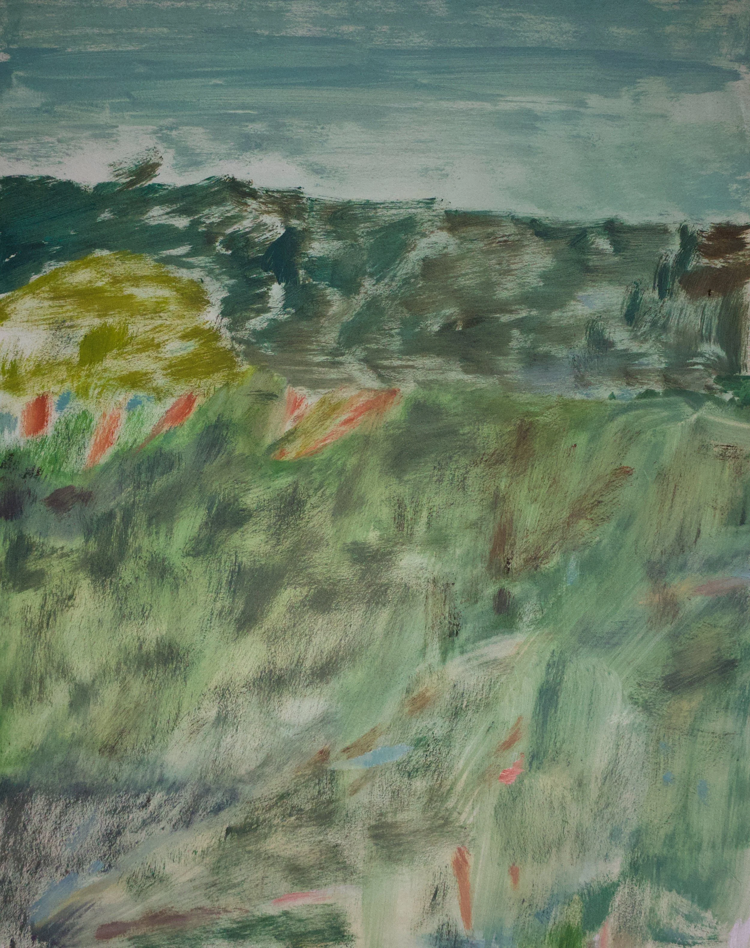 Summertime (Noon), oil on gesso panel, 25 x 20cm (SOLD)