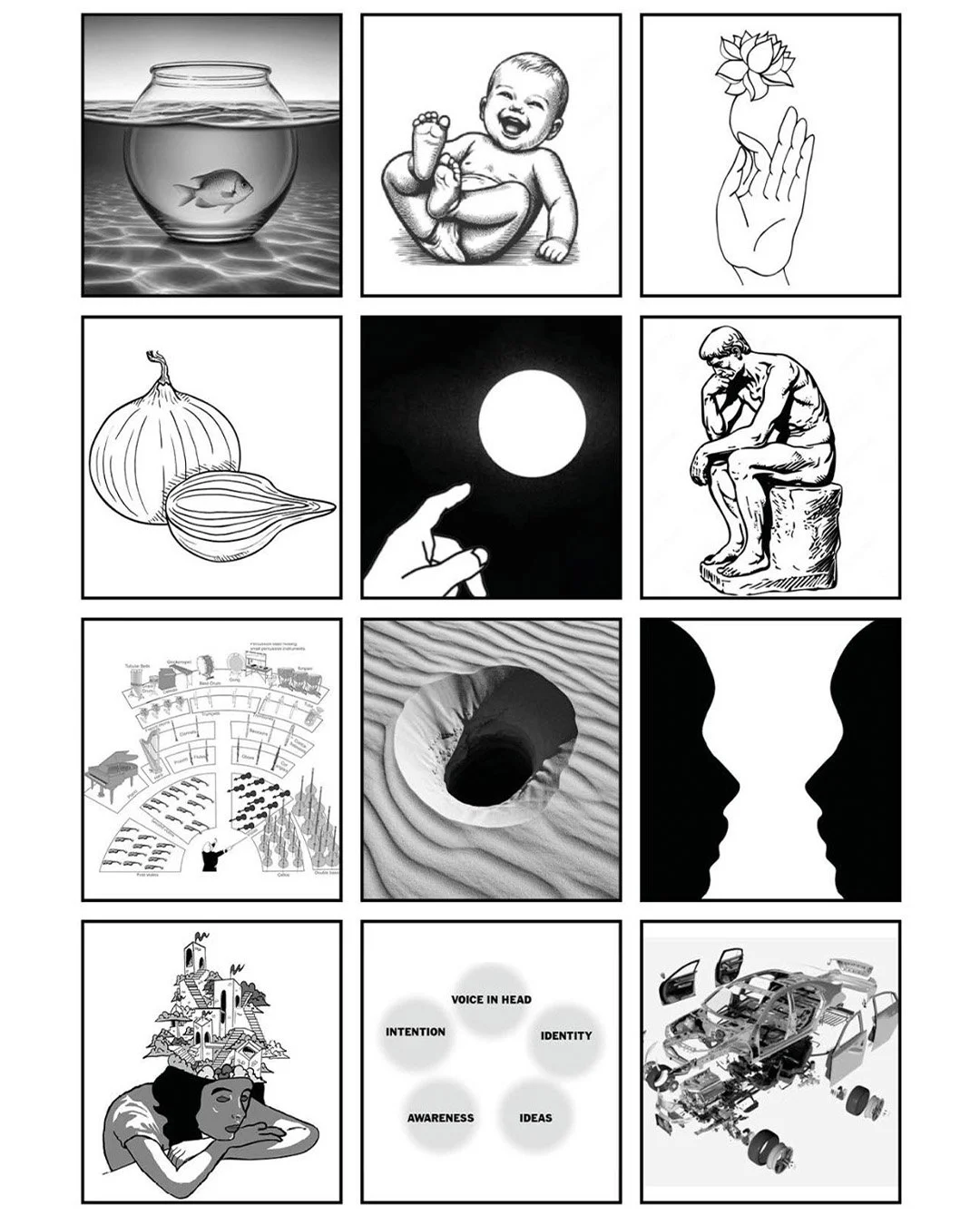 What makes my workshop unique? It&rsquo;s told entirely through images.

Each session uses original visuals that capture and explain key aspects of a new way of seeing &mdash; simple drawings, photographs and diagrams that point directly to insight.
