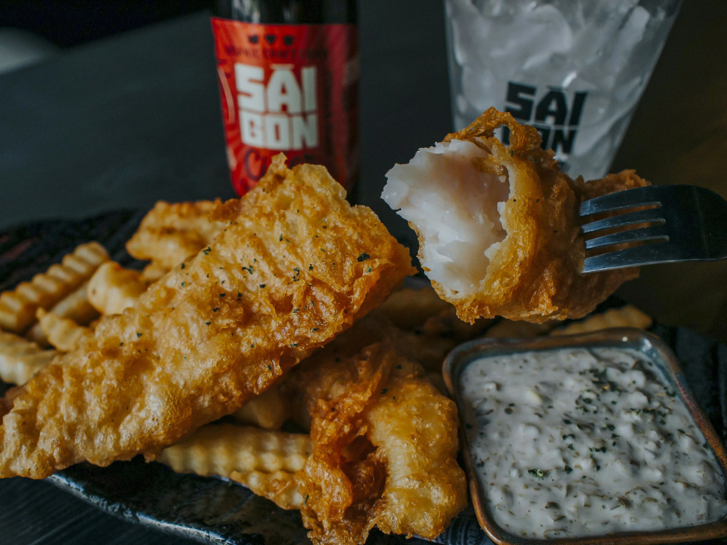 Fish, Chips and Tartare Sauce