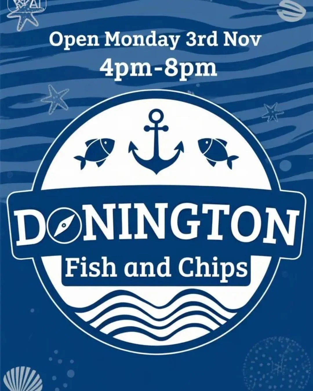 Thank you to all our customers this weekend for keeping us busy, we hope you enjoyed your food! 🐟🍟

We are happy to announce some extended opening hours this Monday 3rd November 4pm-8:30pm to feed the family before you head to the fireworks display