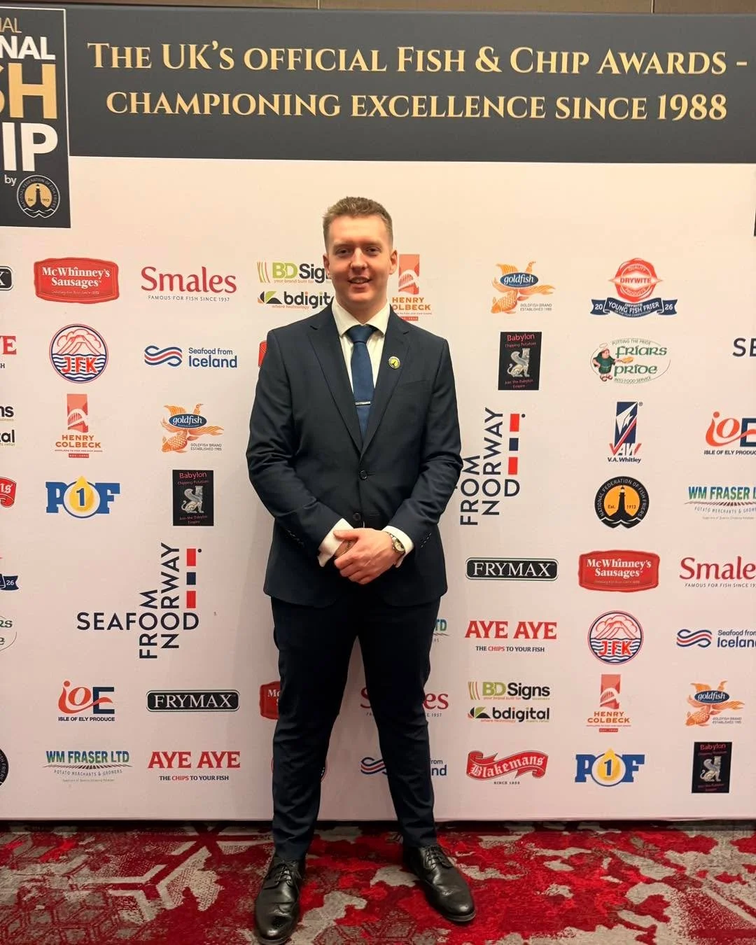 What an awesome few days! 👏

Kieran and his family attended the fantastic National Fish and Chip Awards 2026 hosted by the National Federation of Fish Friers - NFFF. The biggest event of its kind in the industry, attended by vast amounts of fantasti